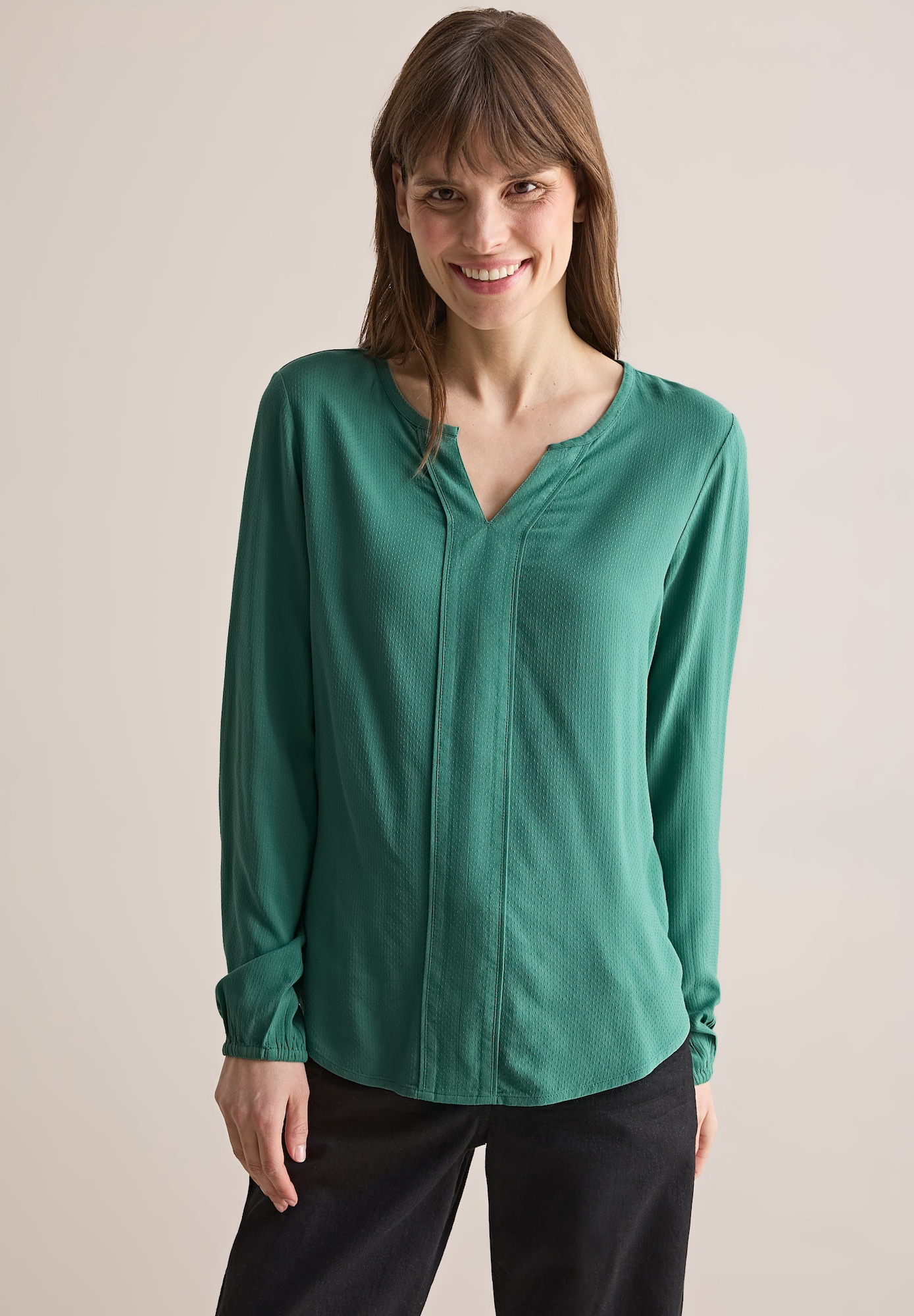 Thumbnail - Bluse in Unifarbe