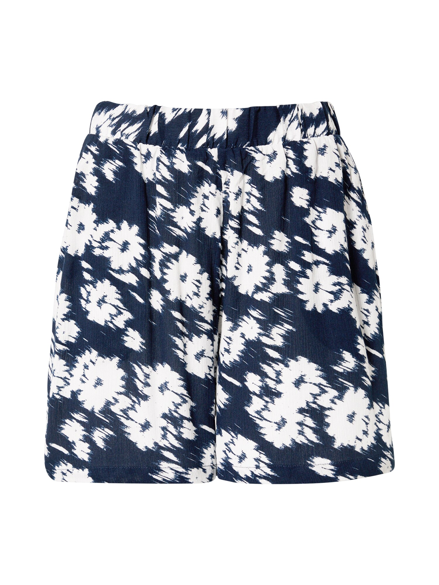 ICHI Pantaloni  bleumarin / alb