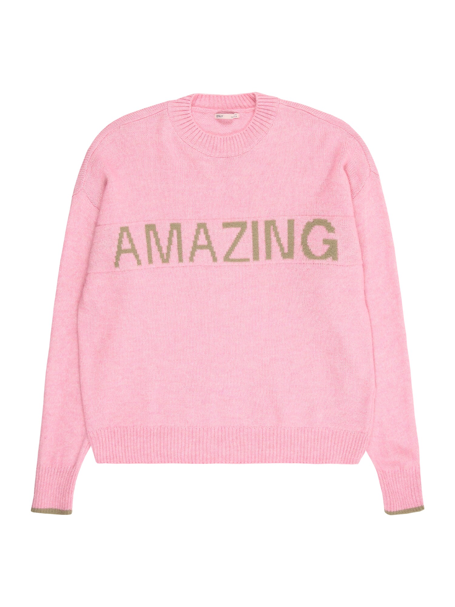 ONLY GIRLS Pulover 'KOGAMOUR'  bej închis / roz deschis