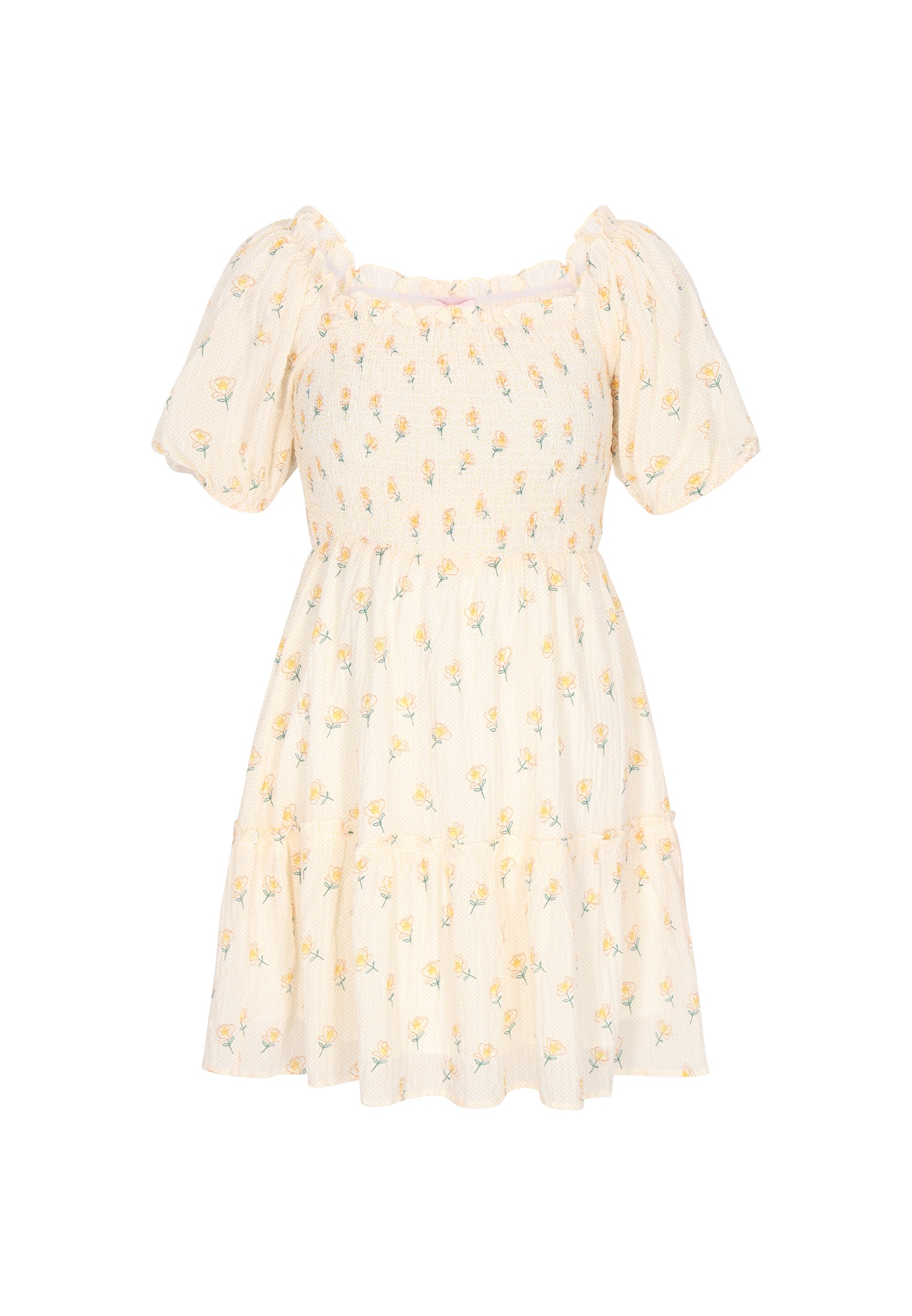 MYMO Vestido  amarillo claro
