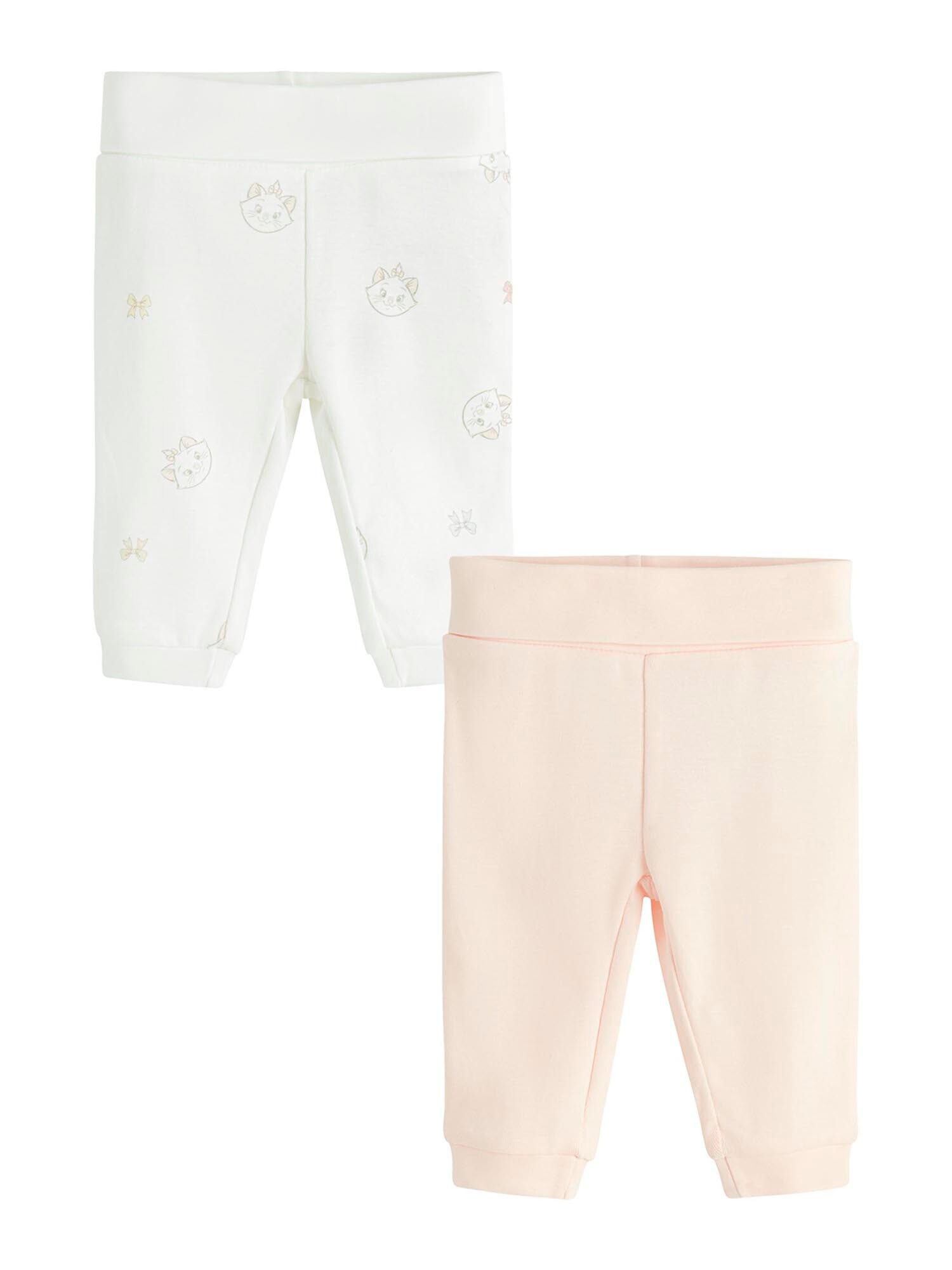Cool Club Pantaloni roz pastel / alb murdar