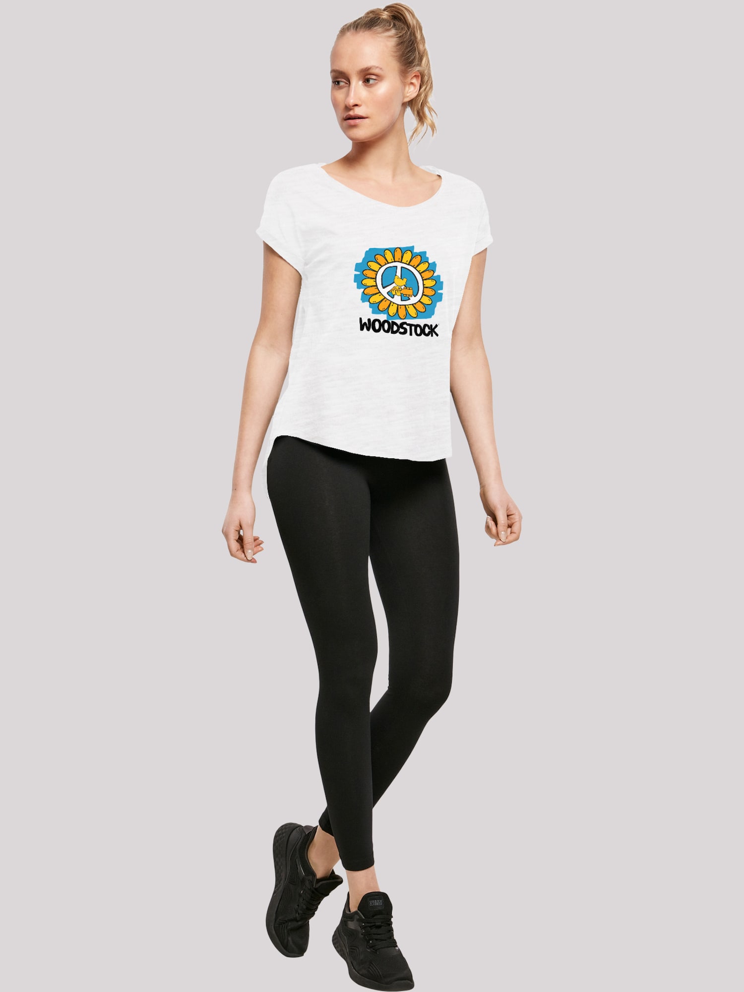 Thumbnail - F4NT4STIC T-Shirt Woodstock Artwork Flower Peace