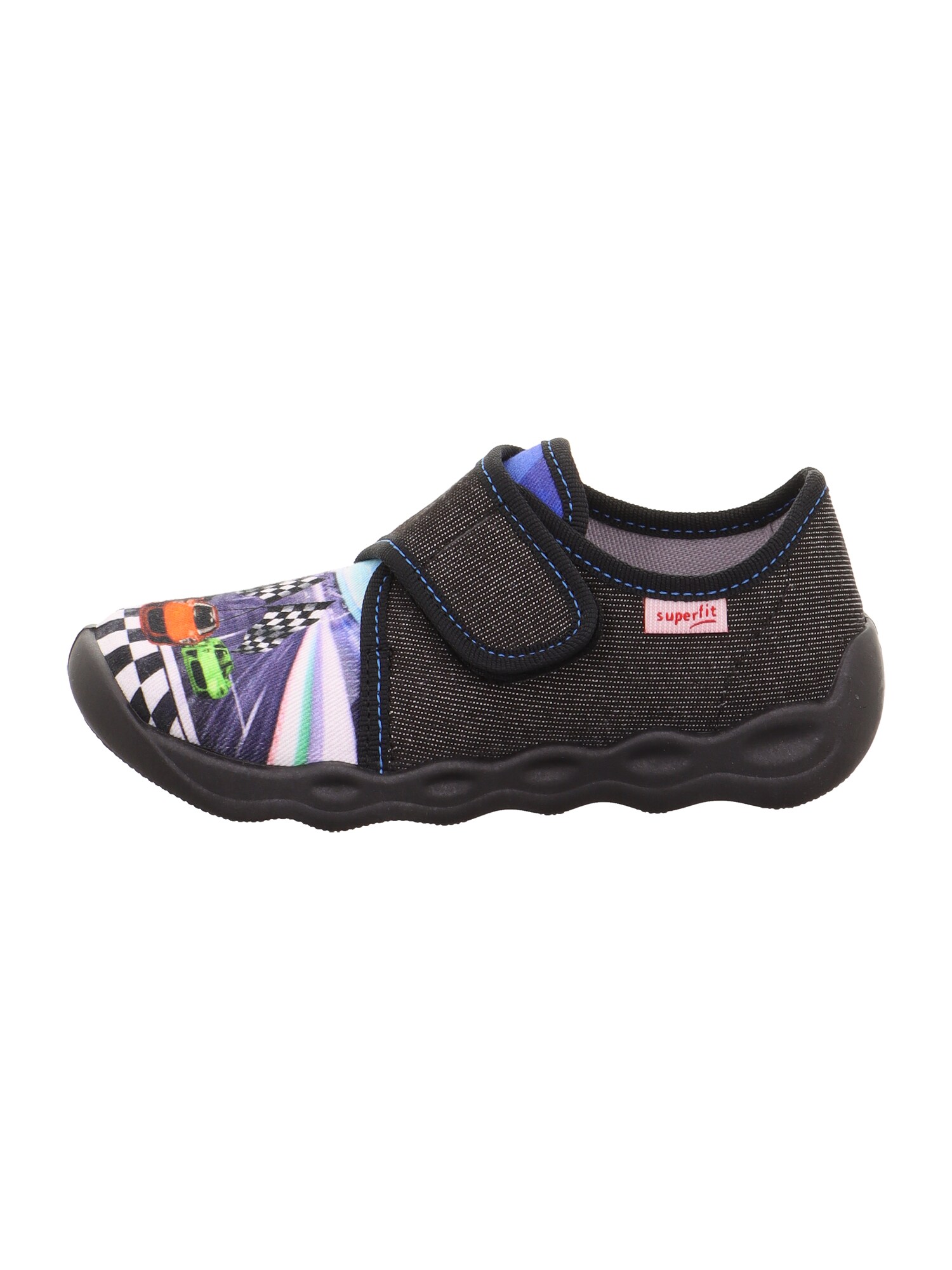 SUPERFIT Házi cipő 'BUBBLE'  világoskék / narancs / rózsaszín / fekete termék 2. képe
