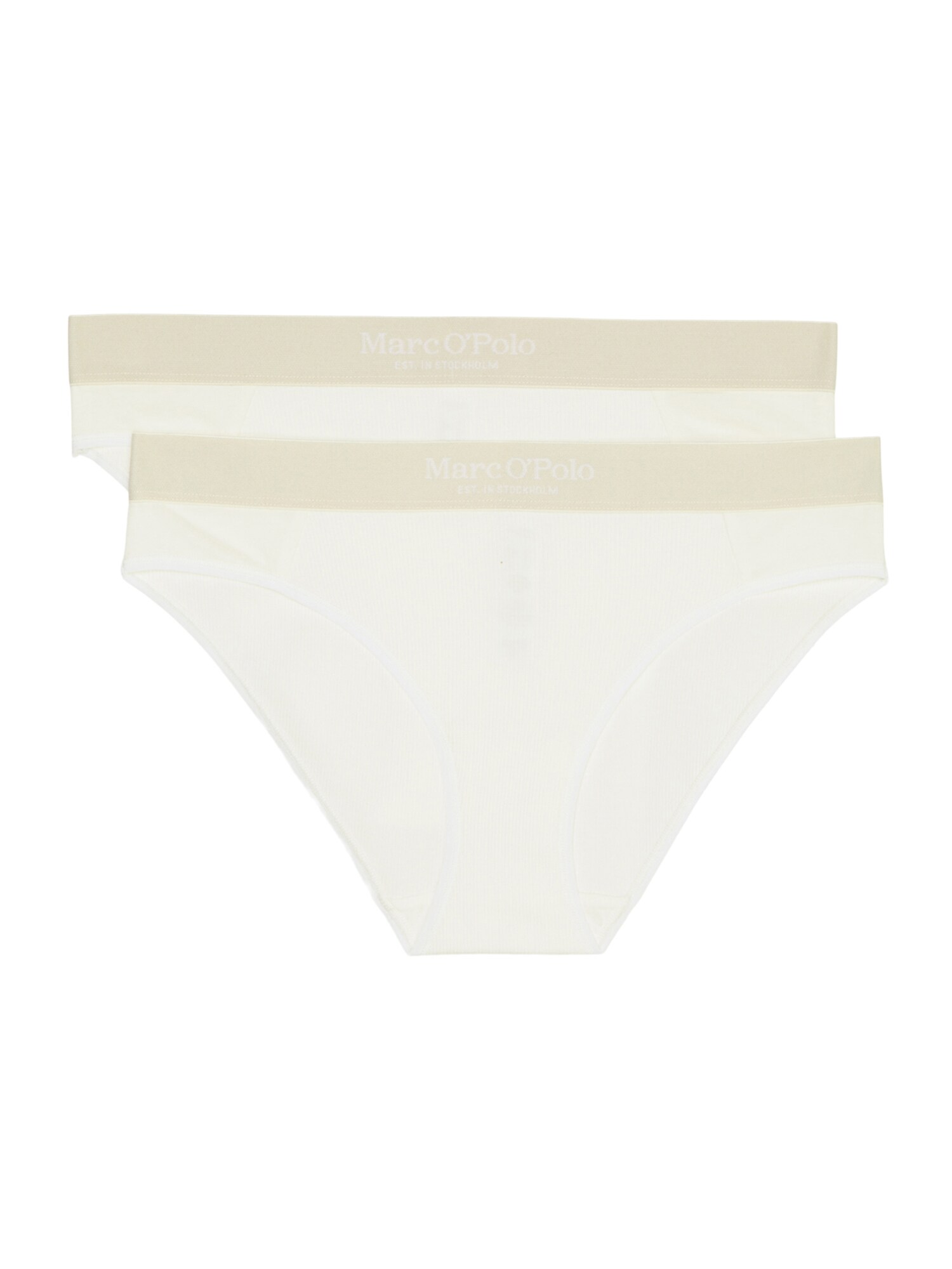 Marc O'Polo Braga 'Iconic Rib'  beige / blanco lana