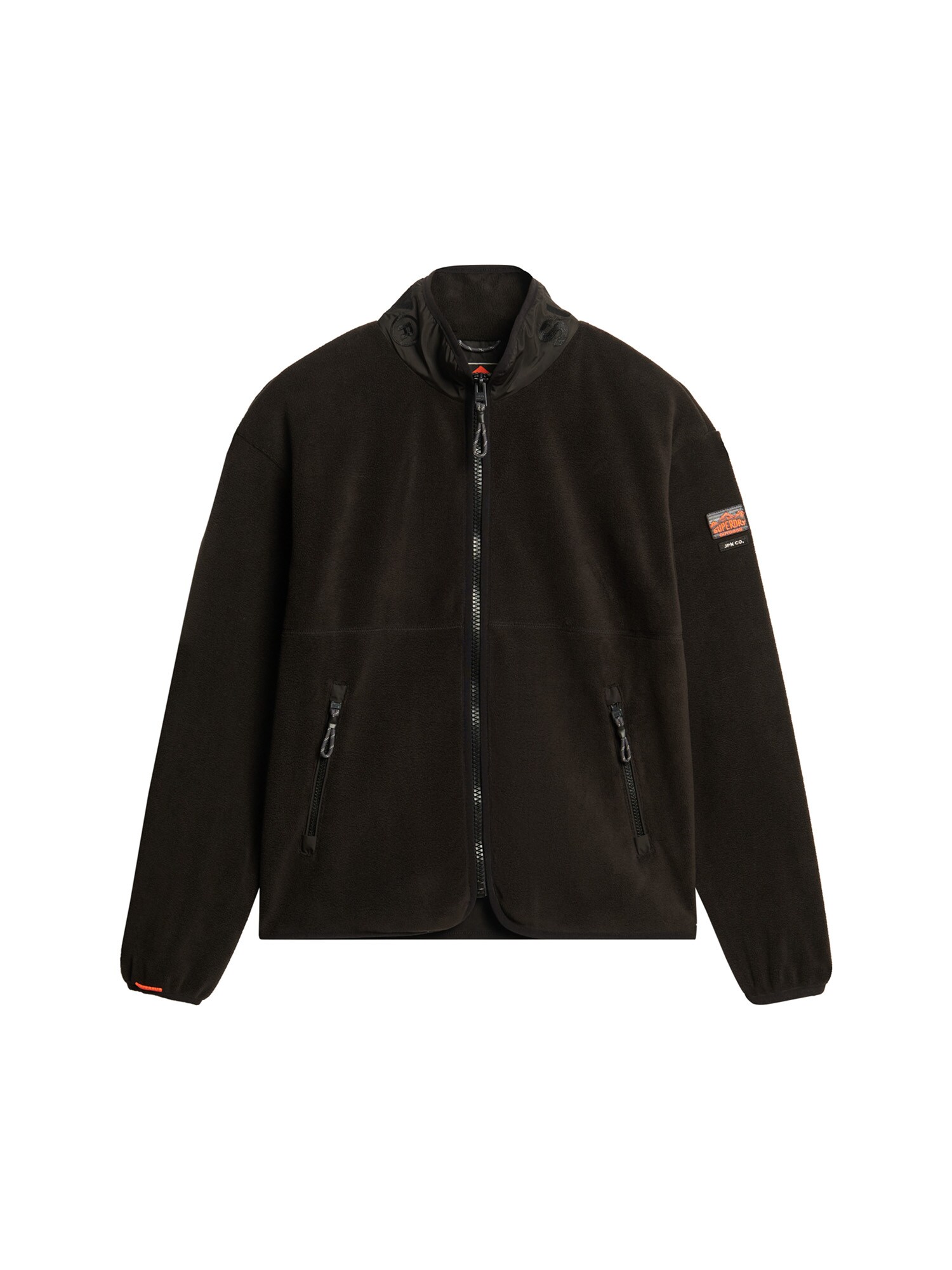 Superdry & Co Jachetă  fleece  crem / negru
