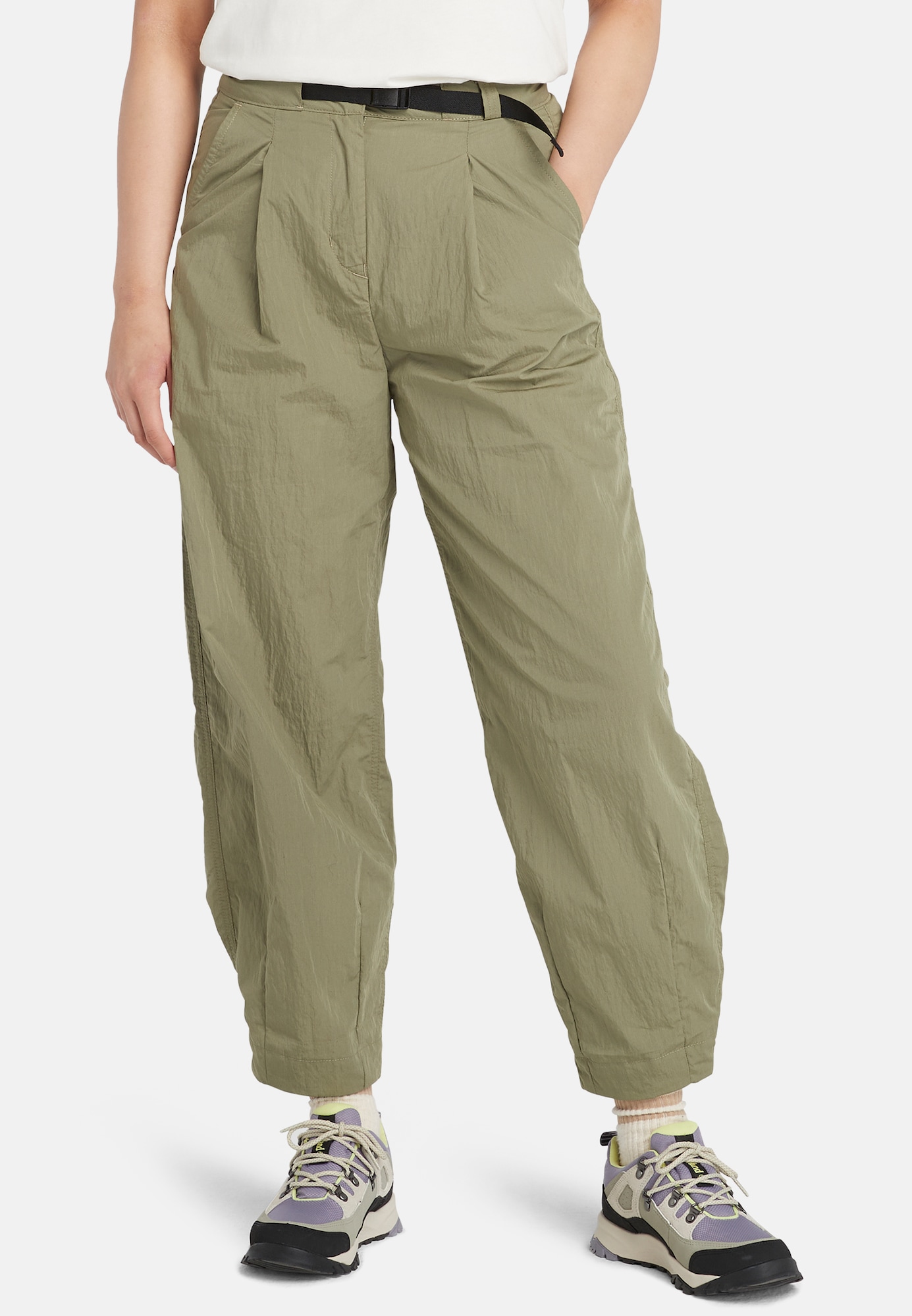 TIMBERLAND Élére vasalt nadrágok  khaki / fekete termék 2. képe