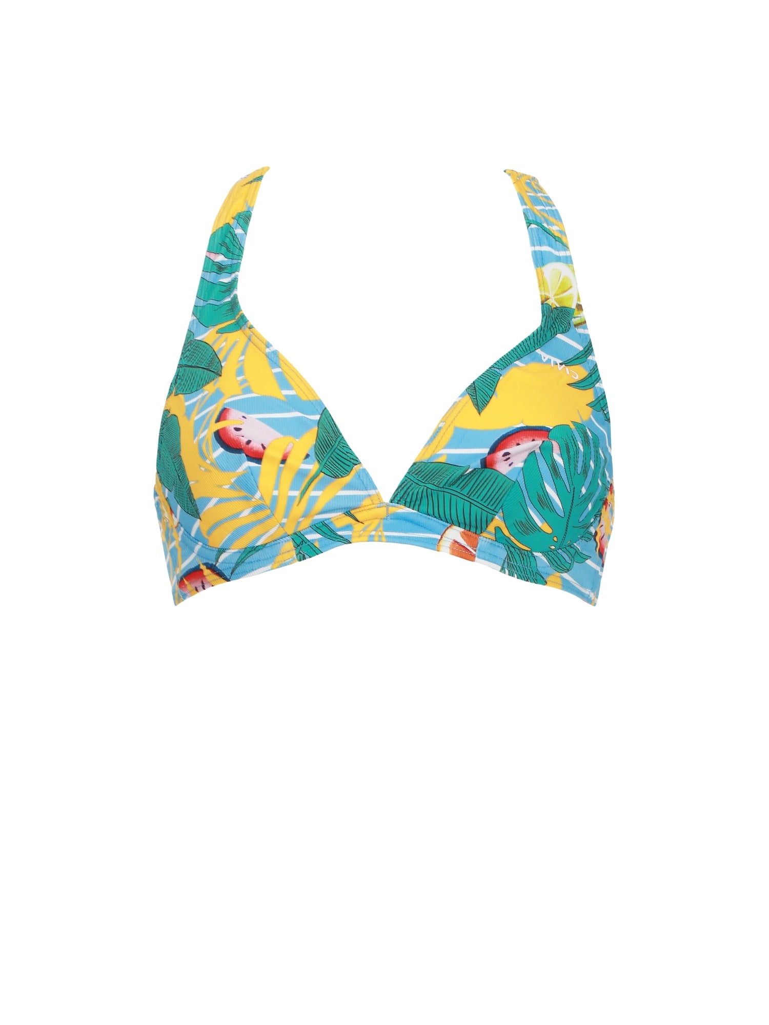 VIVID Sutien costum de baie  albastru deschis / galben / roșu