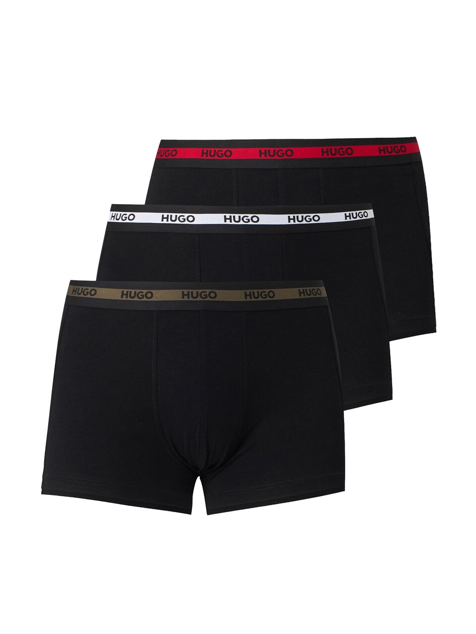 Boxershorts oliv / röd / svart