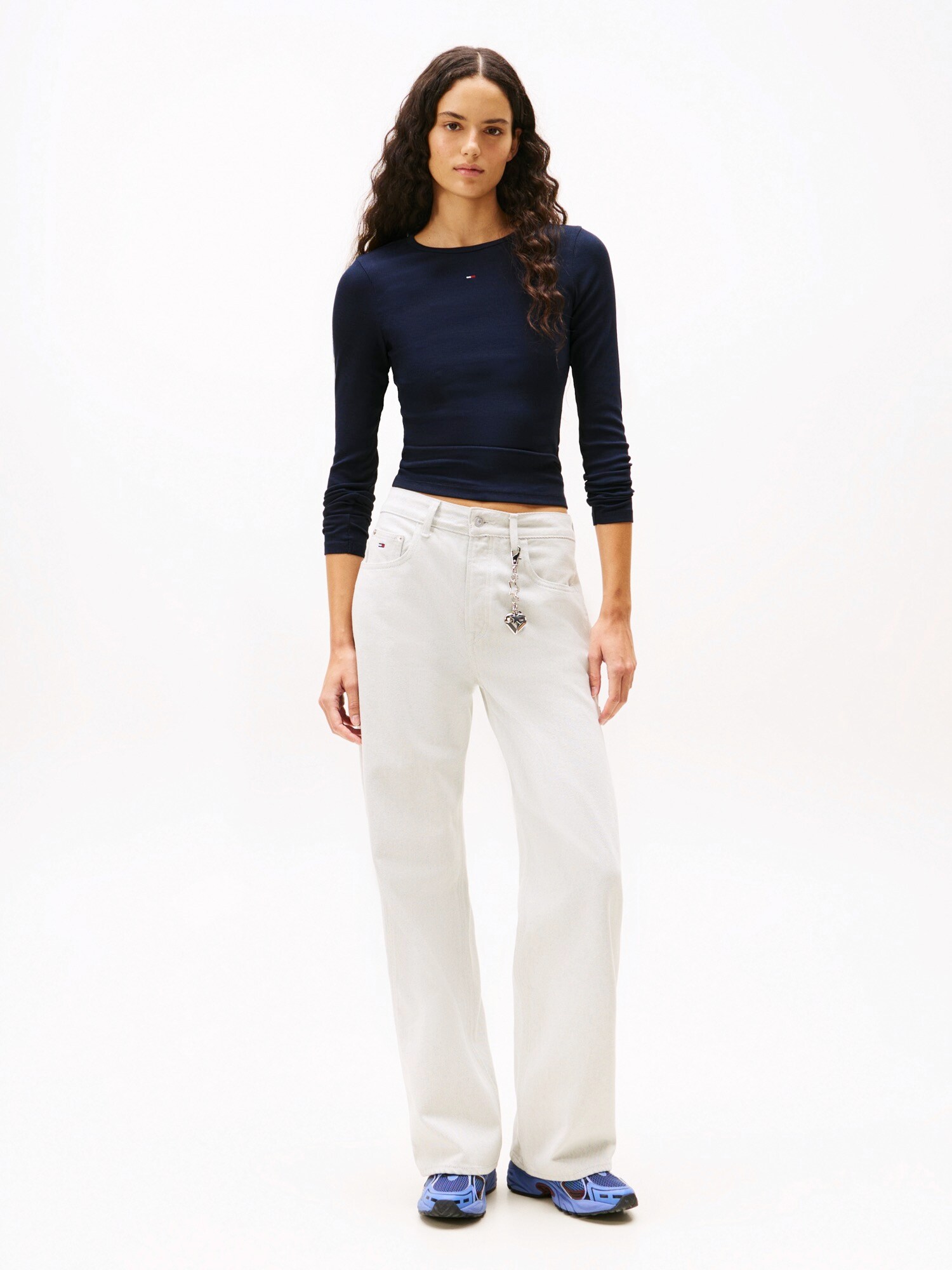 Tommy Jeans Camiseta  azul oscuro / blanco – imagen 12