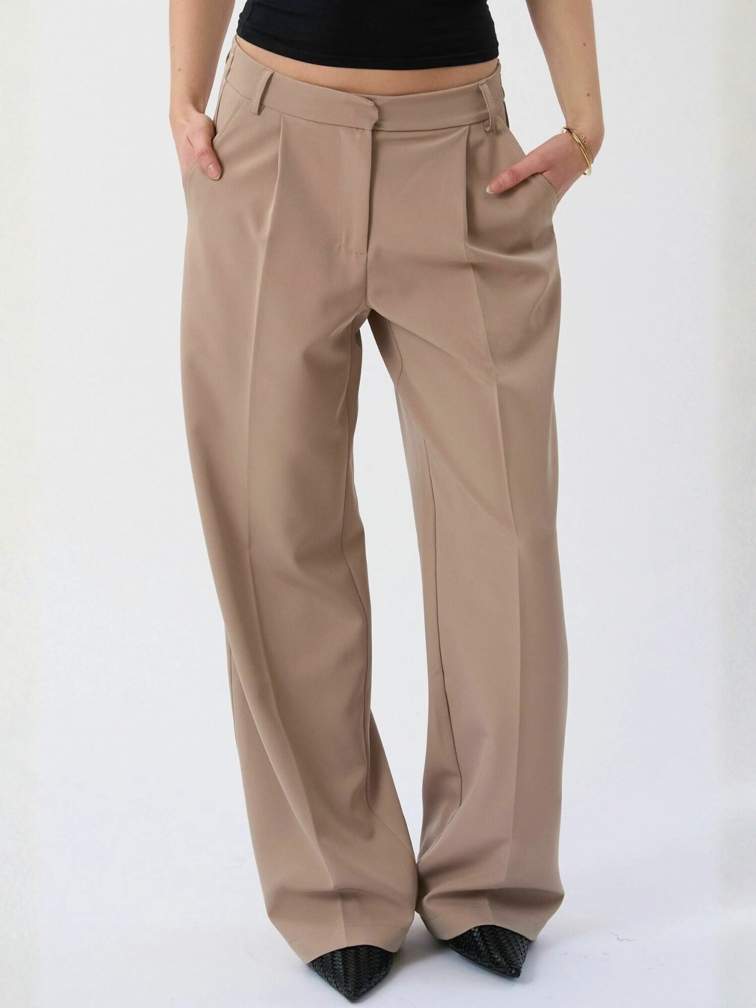 TEESHOPPEN Pantaloni ' Mila '  bej