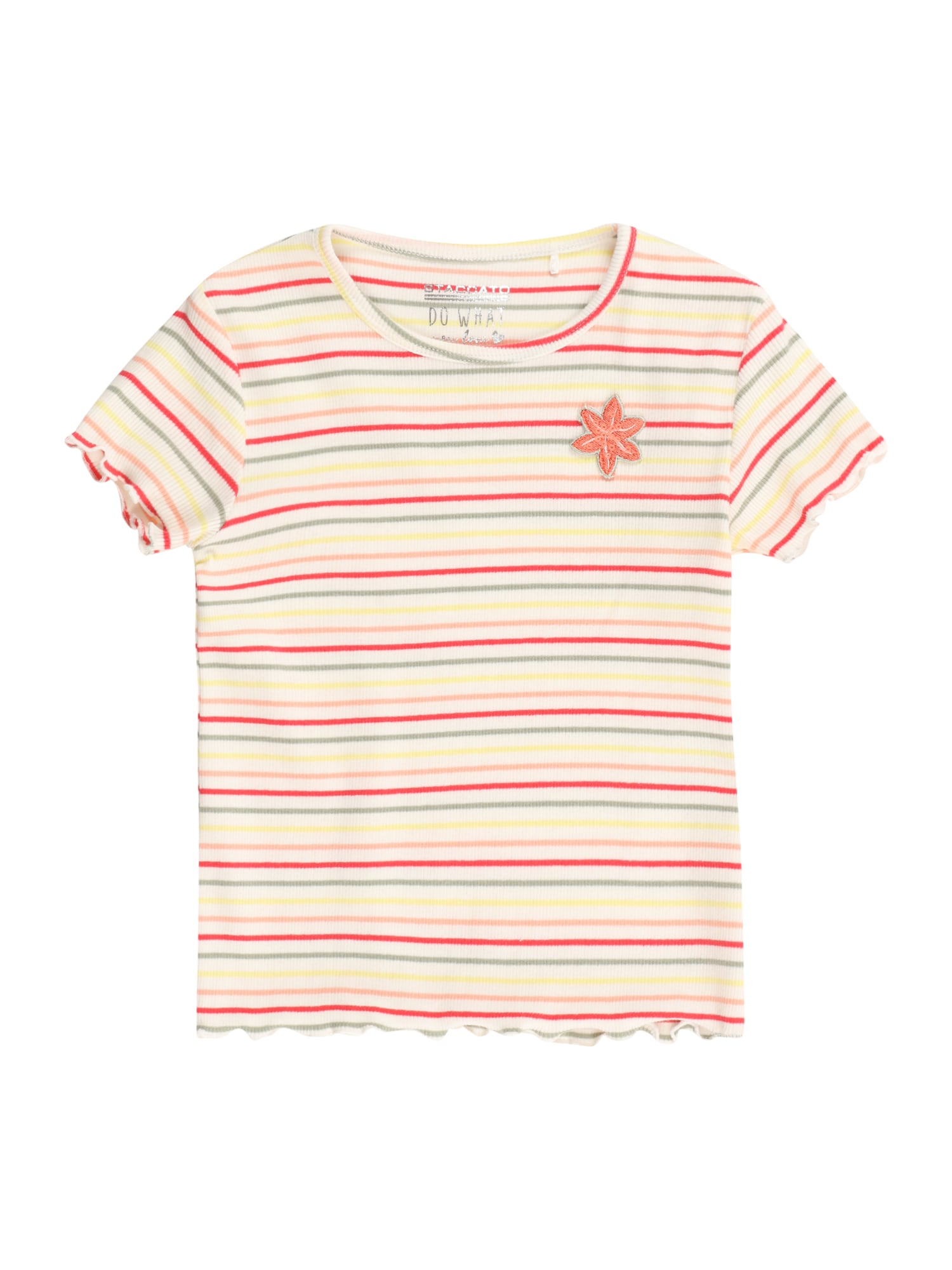 STACCATO Тениска  жълто / оранжево / розово / мръсно бяло