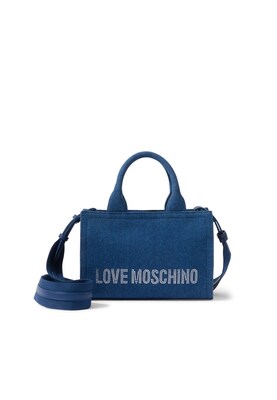 Love Moschino Bolso de mano  azul denim / plata