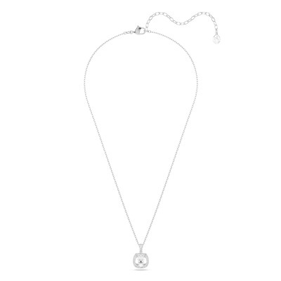 Swarovski Cadena 'UNA'  plata / transparente