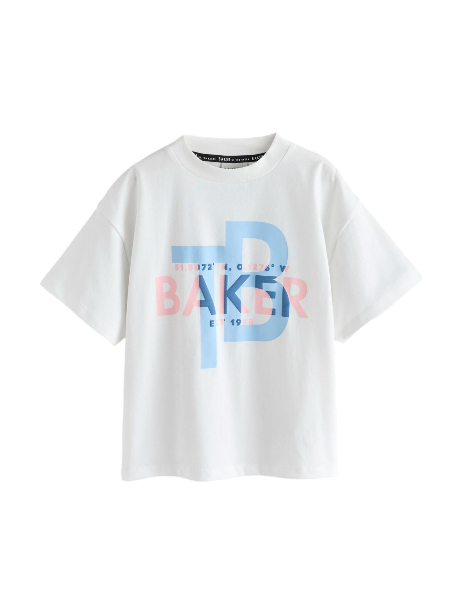 Baker by Ted Baker Tricou  albastru gențiană / albastru pastel / roz pal / alb