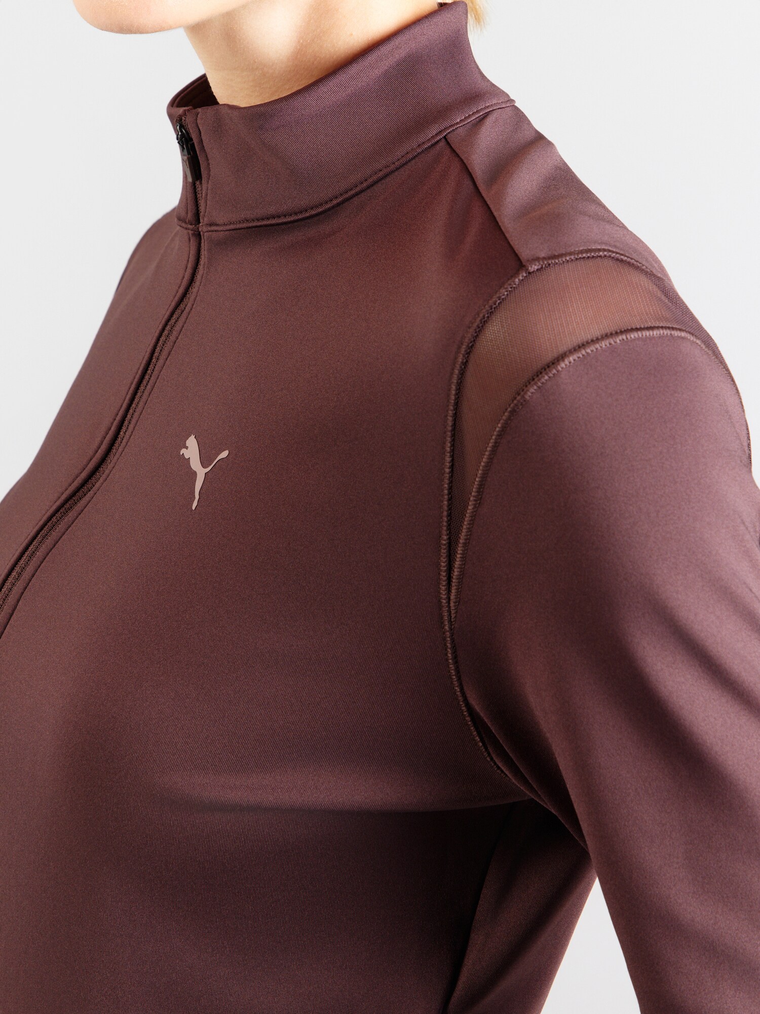 PUMA Tréningová bunda  čokoládová (obrázok 4)