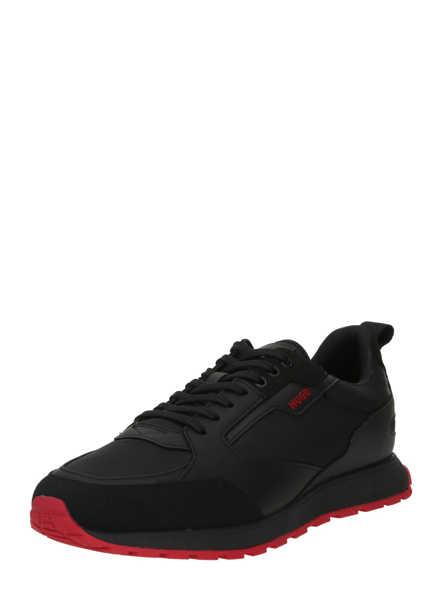 HUGO Sneaker low Icelin  roșu / negru