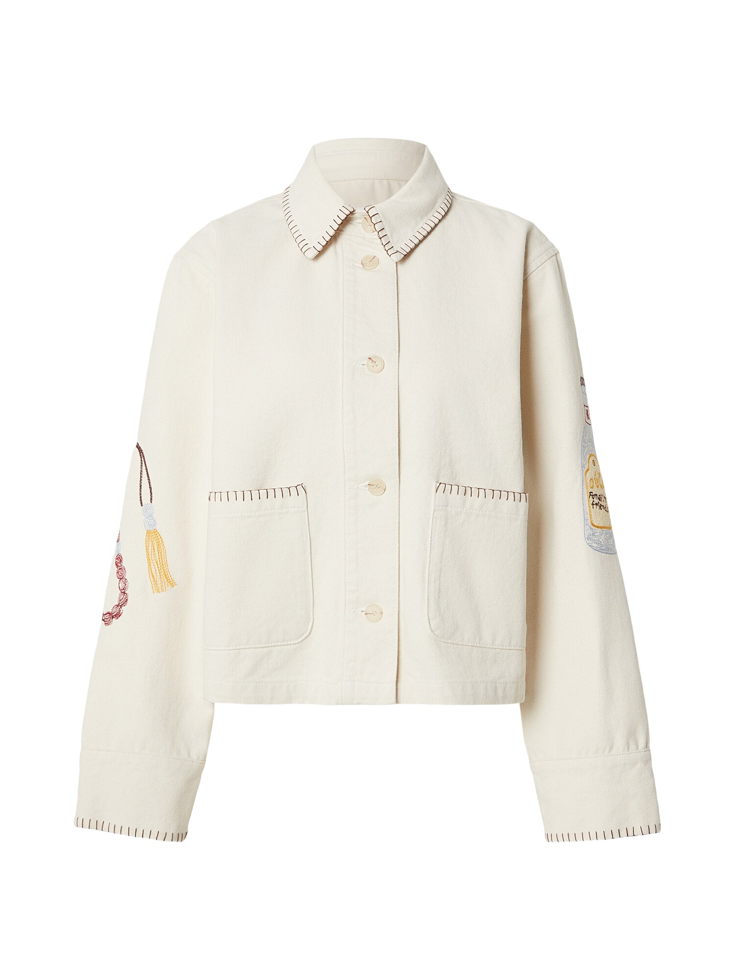 KAVAZI Geacă de primăvară-toamnă  alb