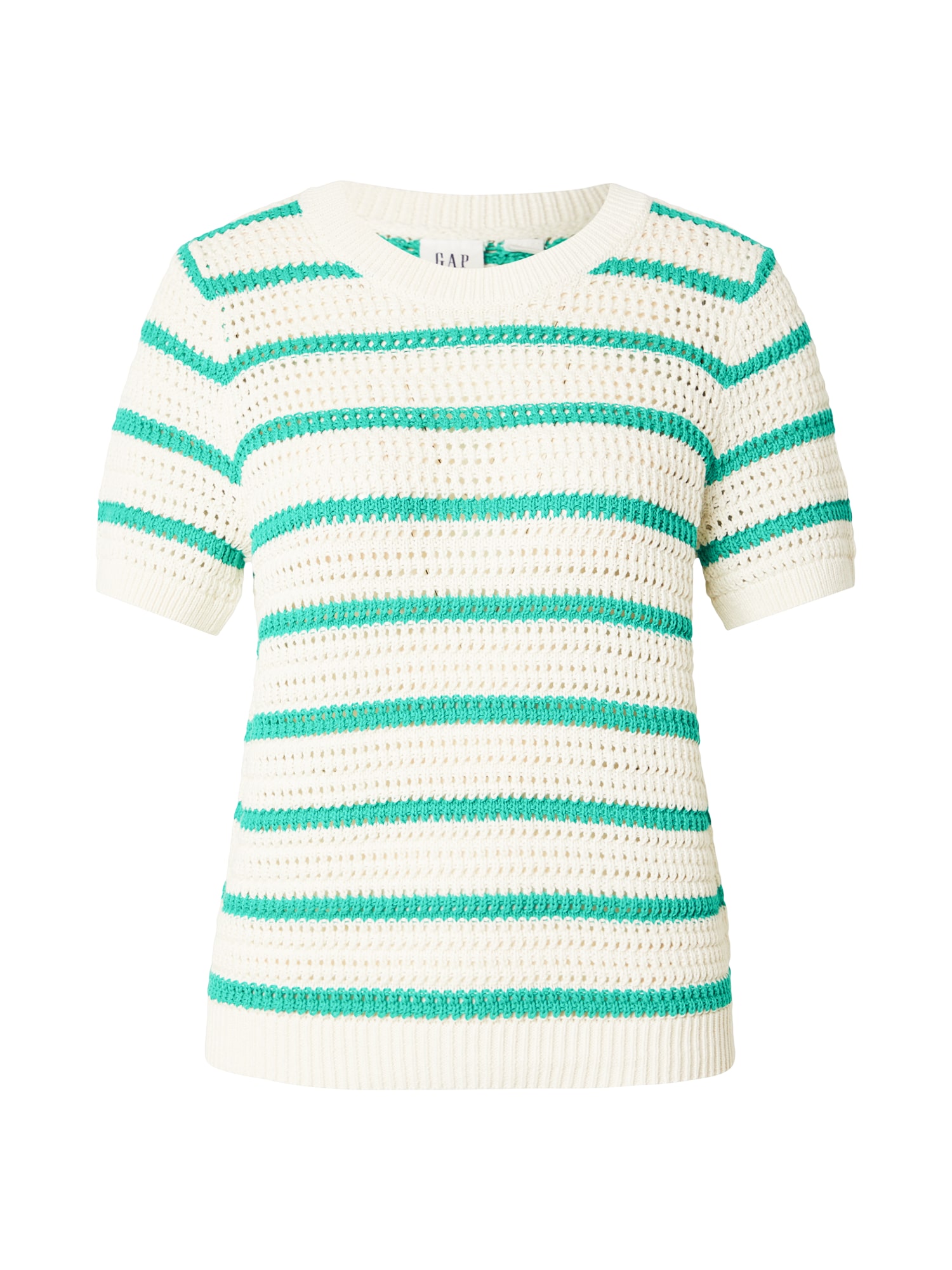 GAP Pulover bej deschis / verde smarald