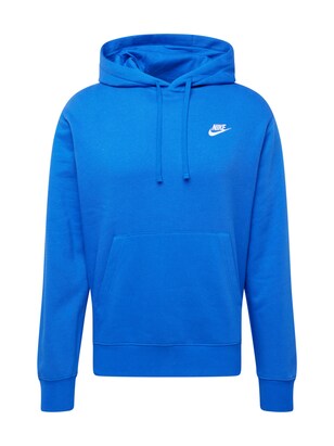 Nike Sportswear Sweatshirt ‘CLUB FLEECEE’ Cyaan blauw / Wit