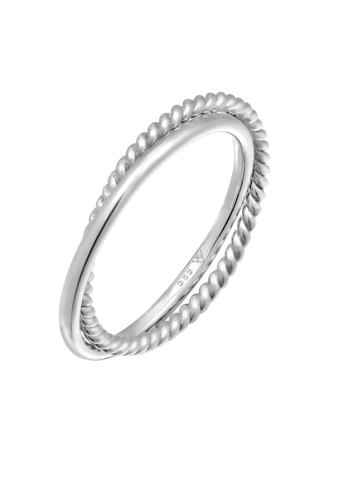 ELLI PREMIUM Ring Damen Größe 52 silber