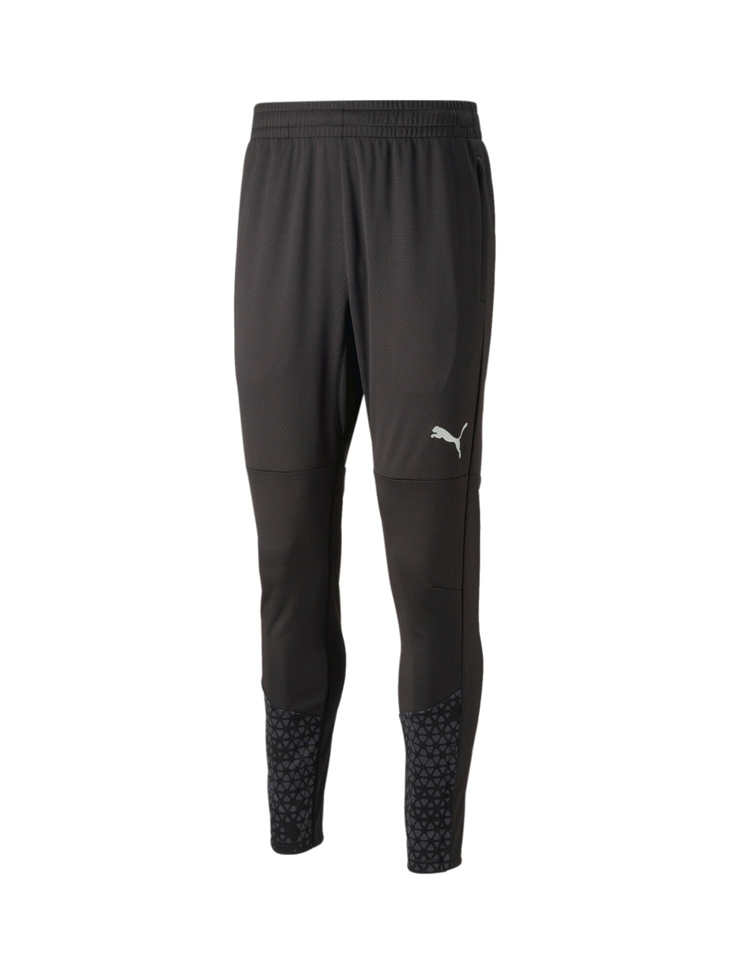 PUMA Pantaloni sport TeamCUP  gri închis / negru / alb