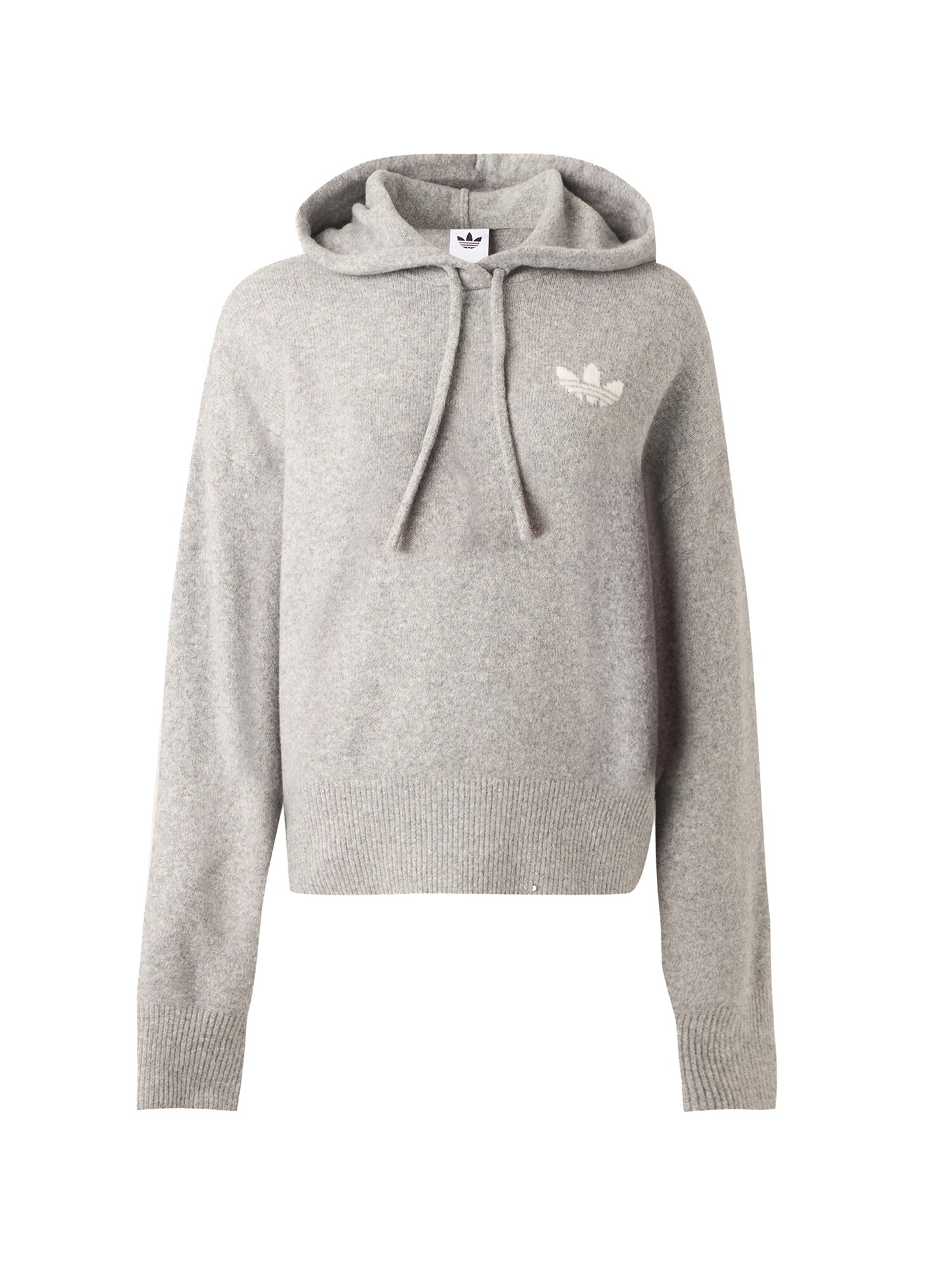 ADIDAS ORIGINALS Pulover ESSENTIALS  gri amestecat / alb