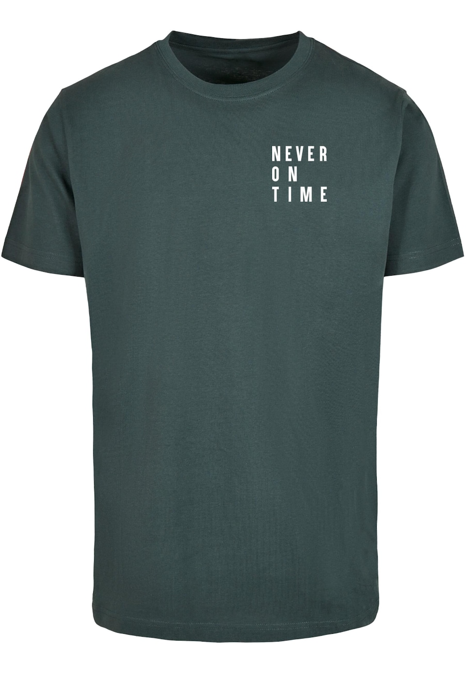 T-shirt 'Never On Time'