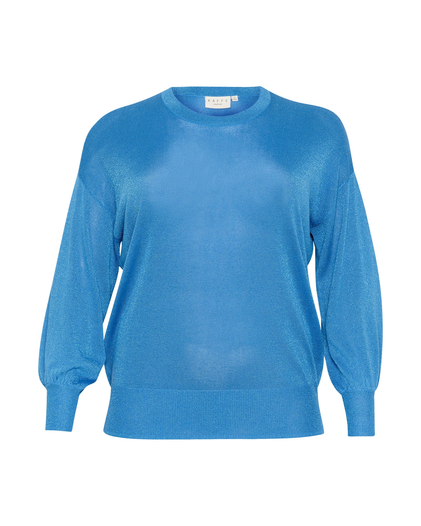 KAFFE CURVE Pulover Ankia  cyan