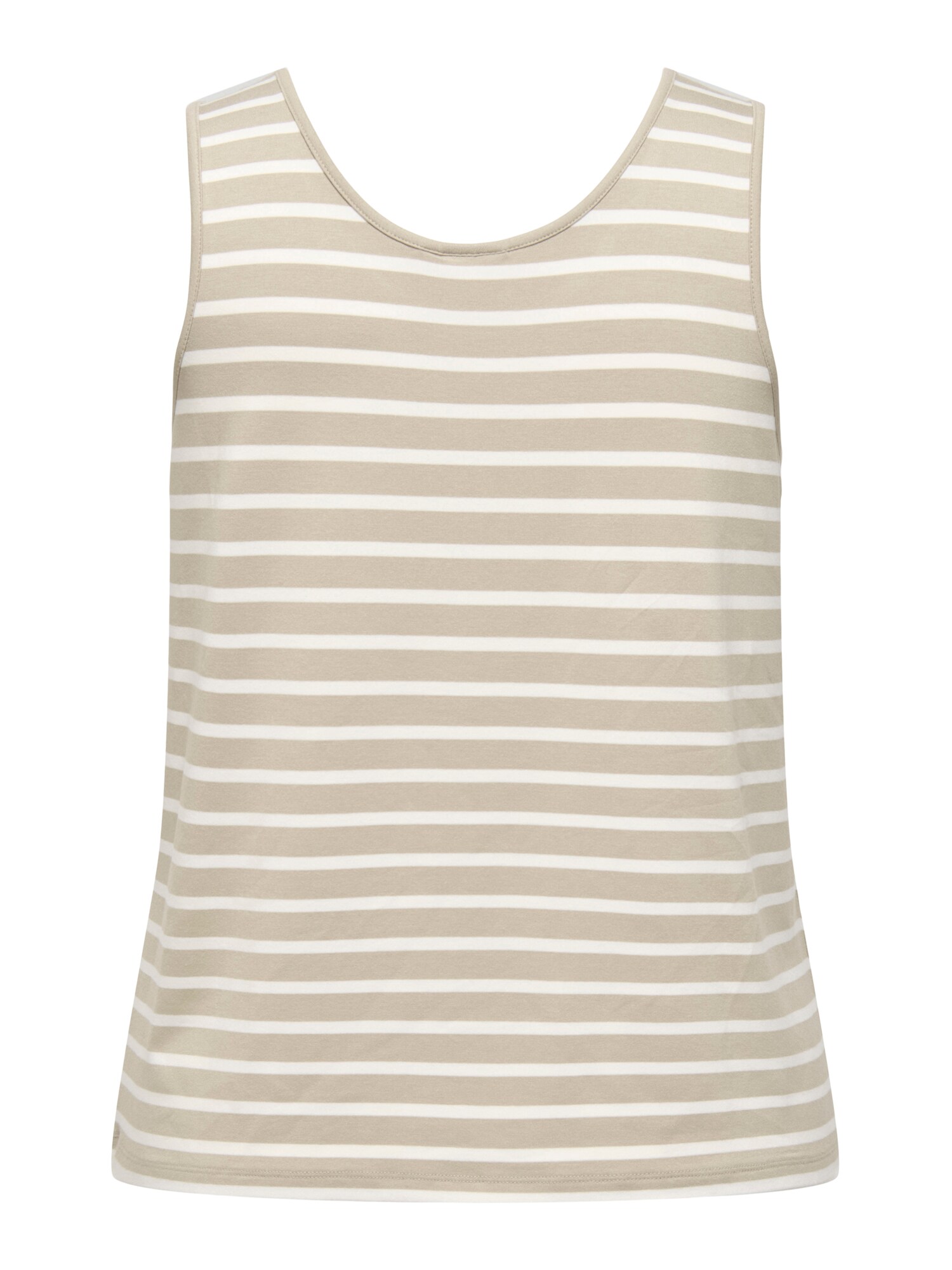 ONLY Carmakoma Top 'CARMOSTER'  taupe / fehér termék 2. képe