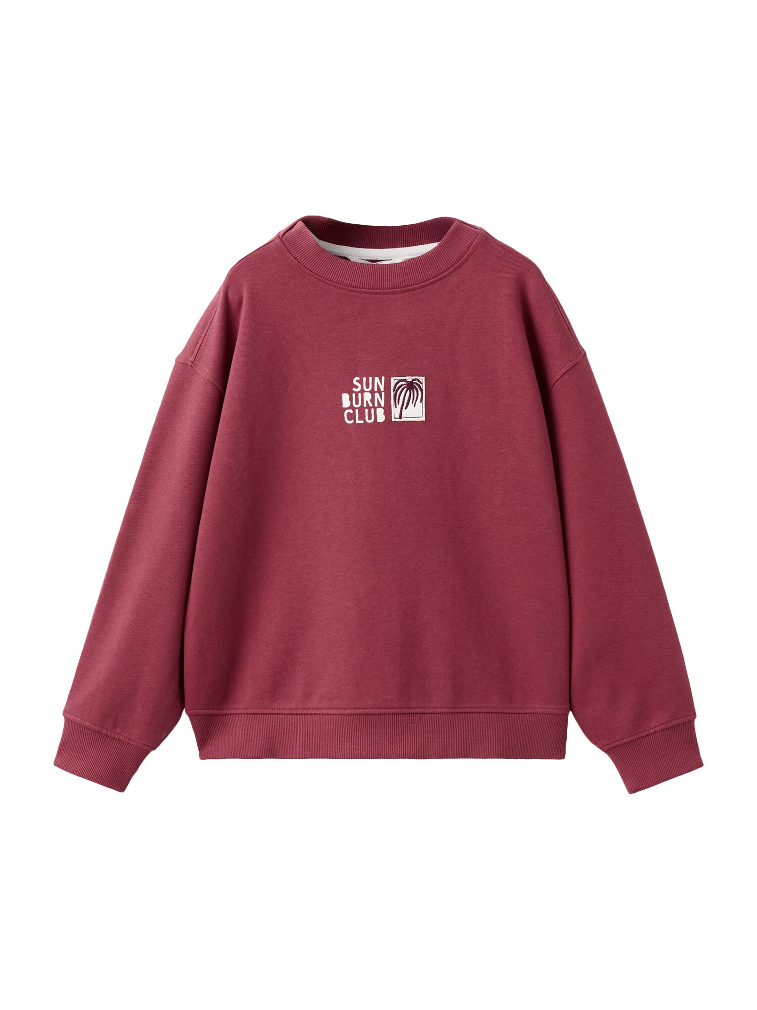 MANGO KIDS Bluză de molton 'SUNBURN'  crem / roșu cireș
