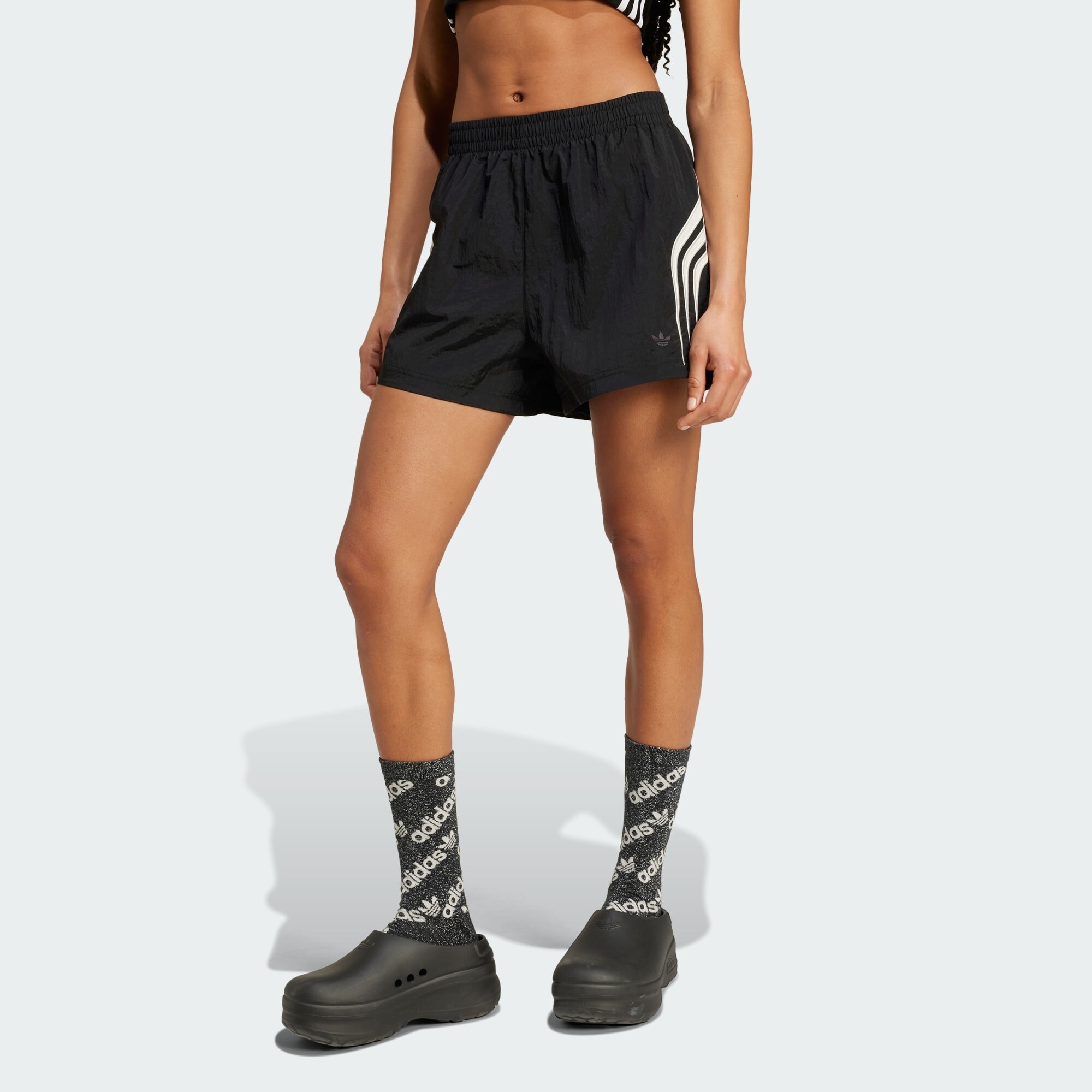 ADIDAS ORIGINALS Nadrág 'Atlanta'  fekete / fehér termék 2. képe