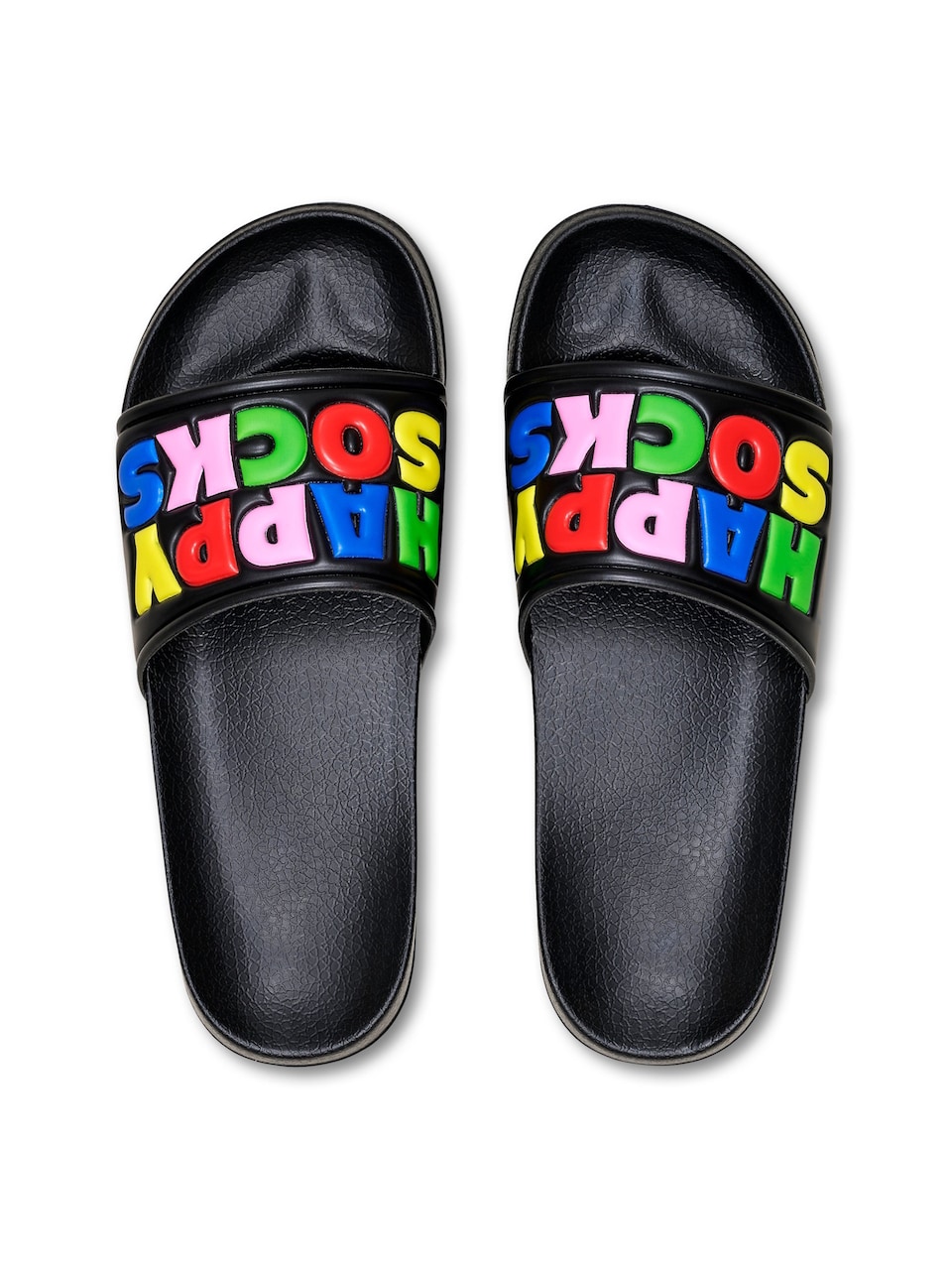 Pantolette 'Happy Socks' grön / rosa / röd