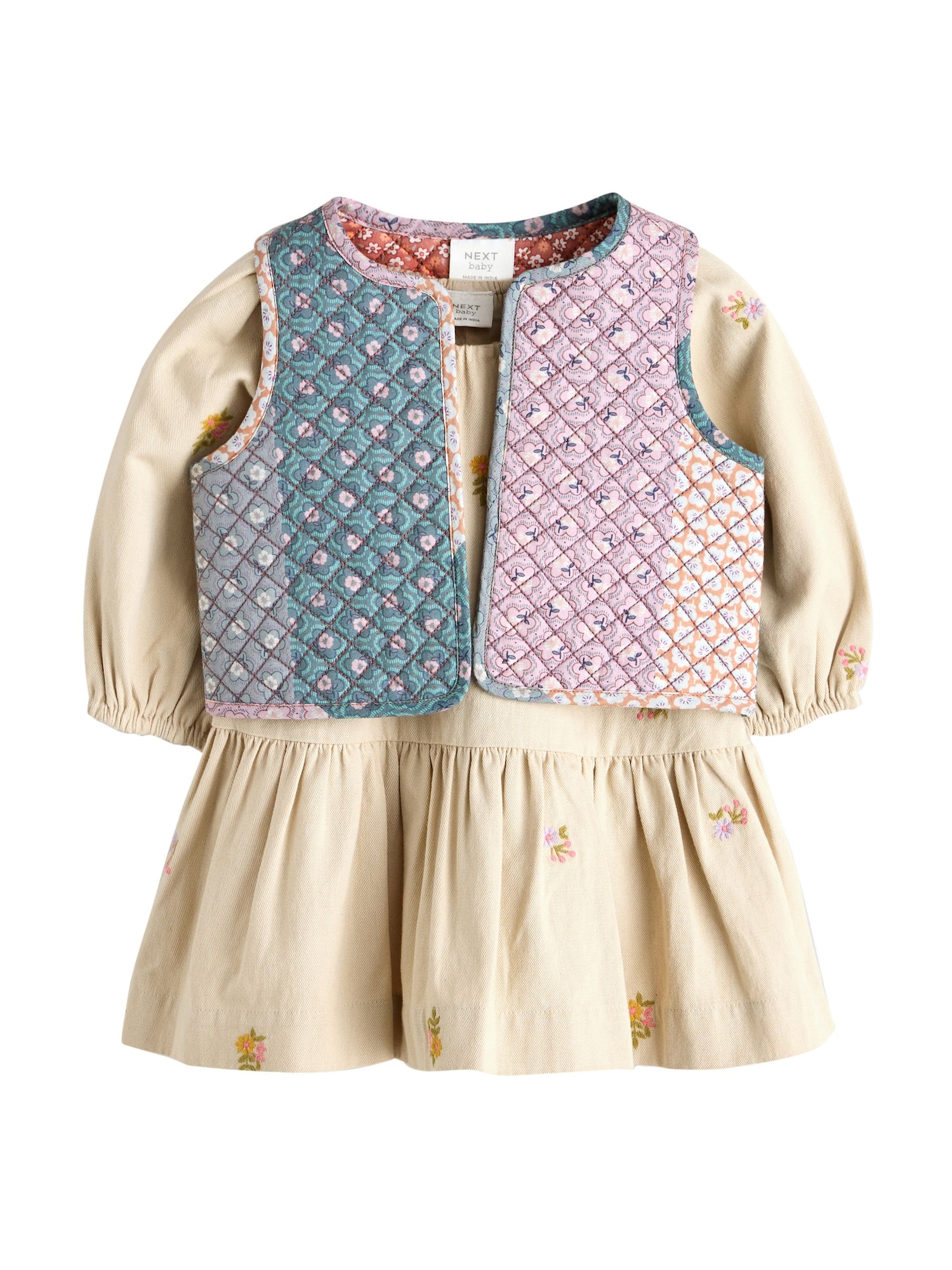 Next Set  crem / verde / verde petrol / lila