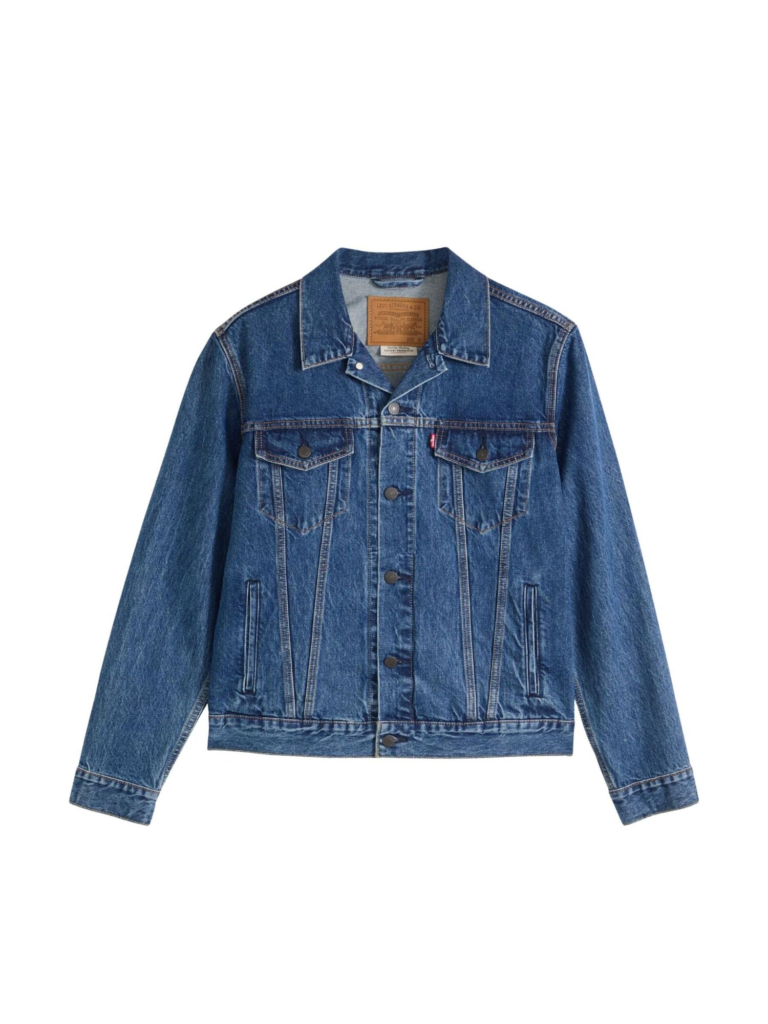 LEVI'S ® Chaqueta de entretiempo 'LEVI'S THE TRUCKER JACKET MILLION GIUBBINO' azul denim