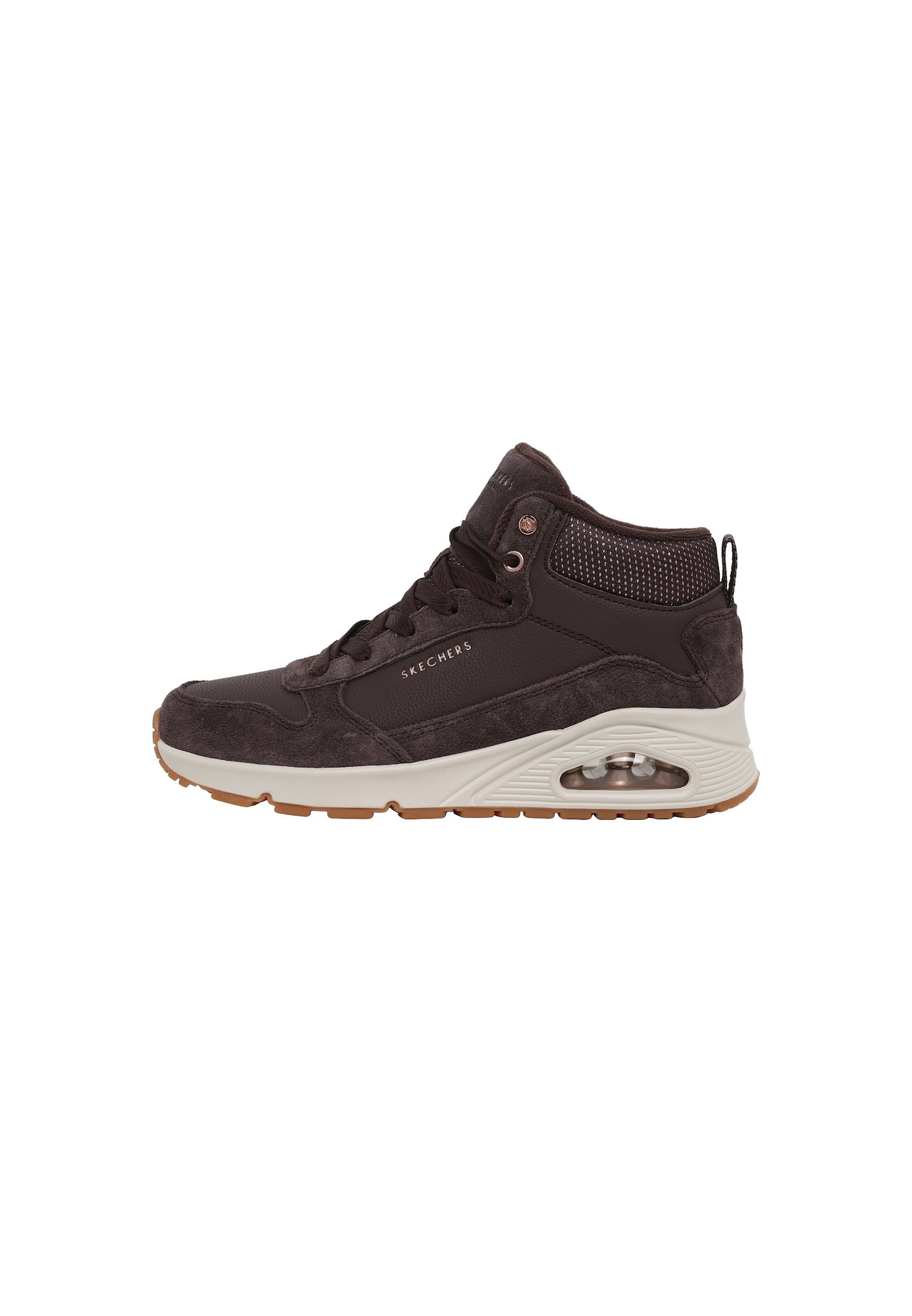 SKECHERS Sneaker înalt Uno maro închis