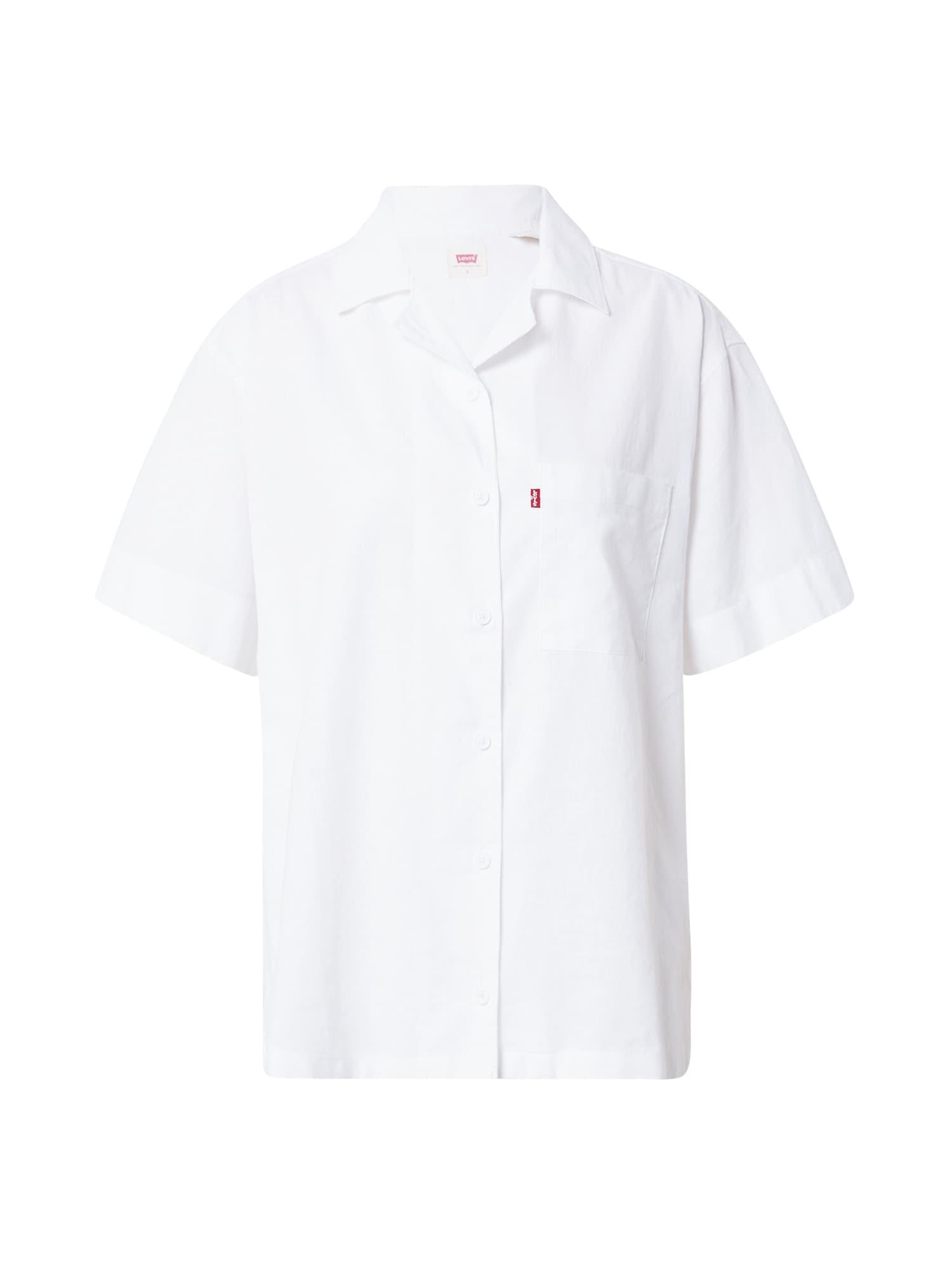 LEVI'S ® Блуза 'Ari SS Resort Shirt'  алено / бяло