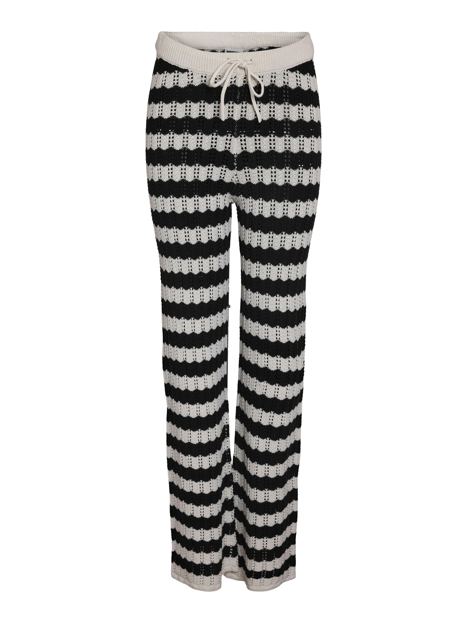 Noisy may Pantaloni NMLAIKA  ecru / negru