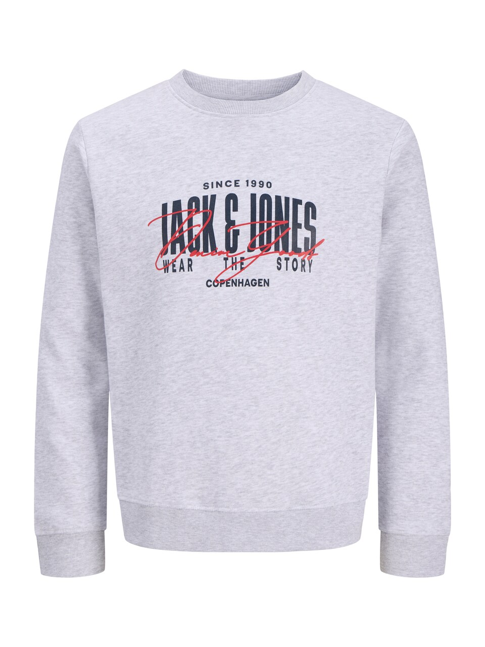 Sweatshirt 'JJAERO' nattblå / eldröd