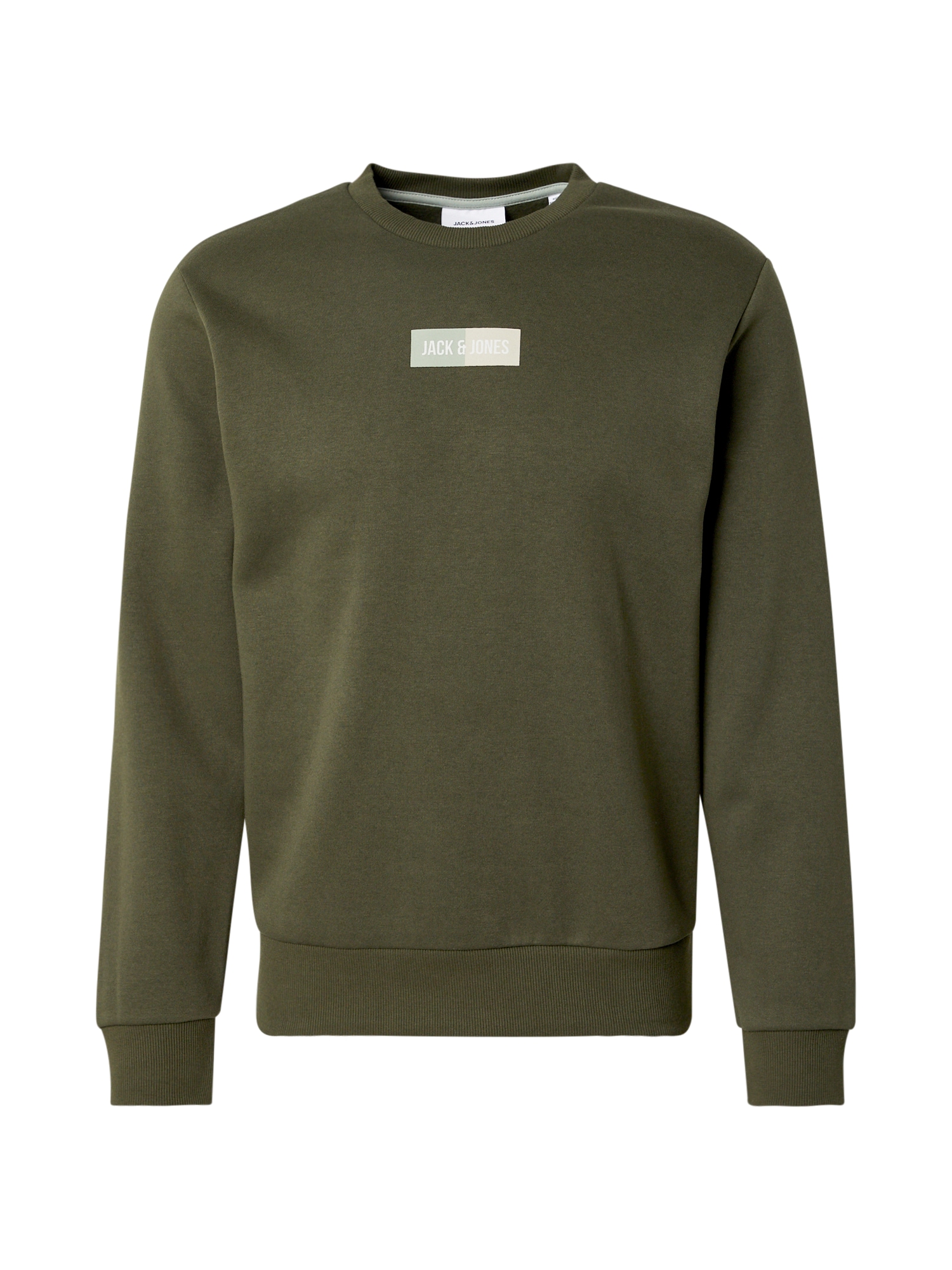 JACK & JONES Tréning póló 'JJPAN'  szürke / olíva / fehér akciós termékkép 1