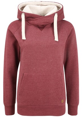 Oxmo Sweatshirt ‘Julia Pile’ Rood gemêleerd