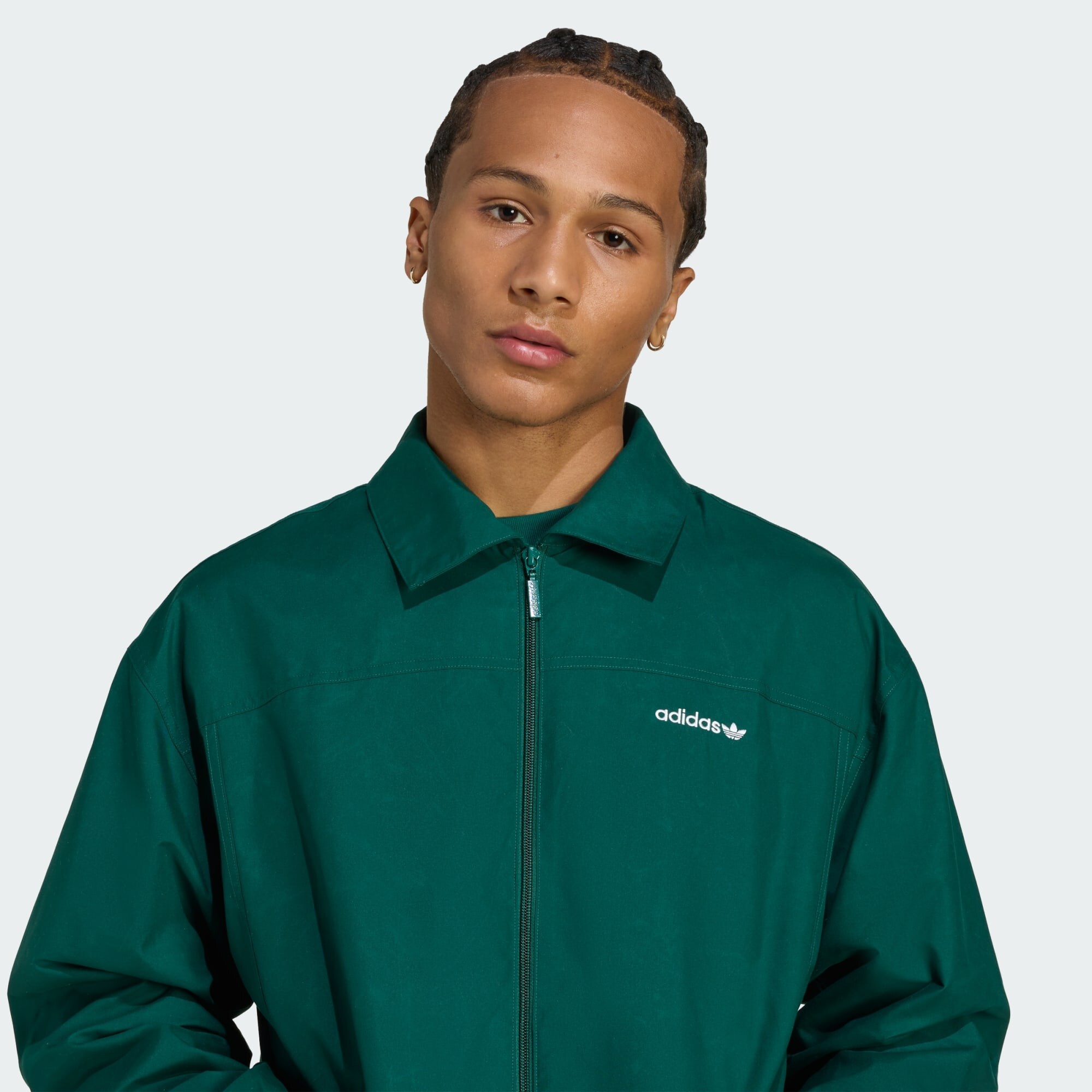 ADIDAS ORIGINALS Prechodná bunda 'Brushed Woven Track' smaragdová (obrázok 4)