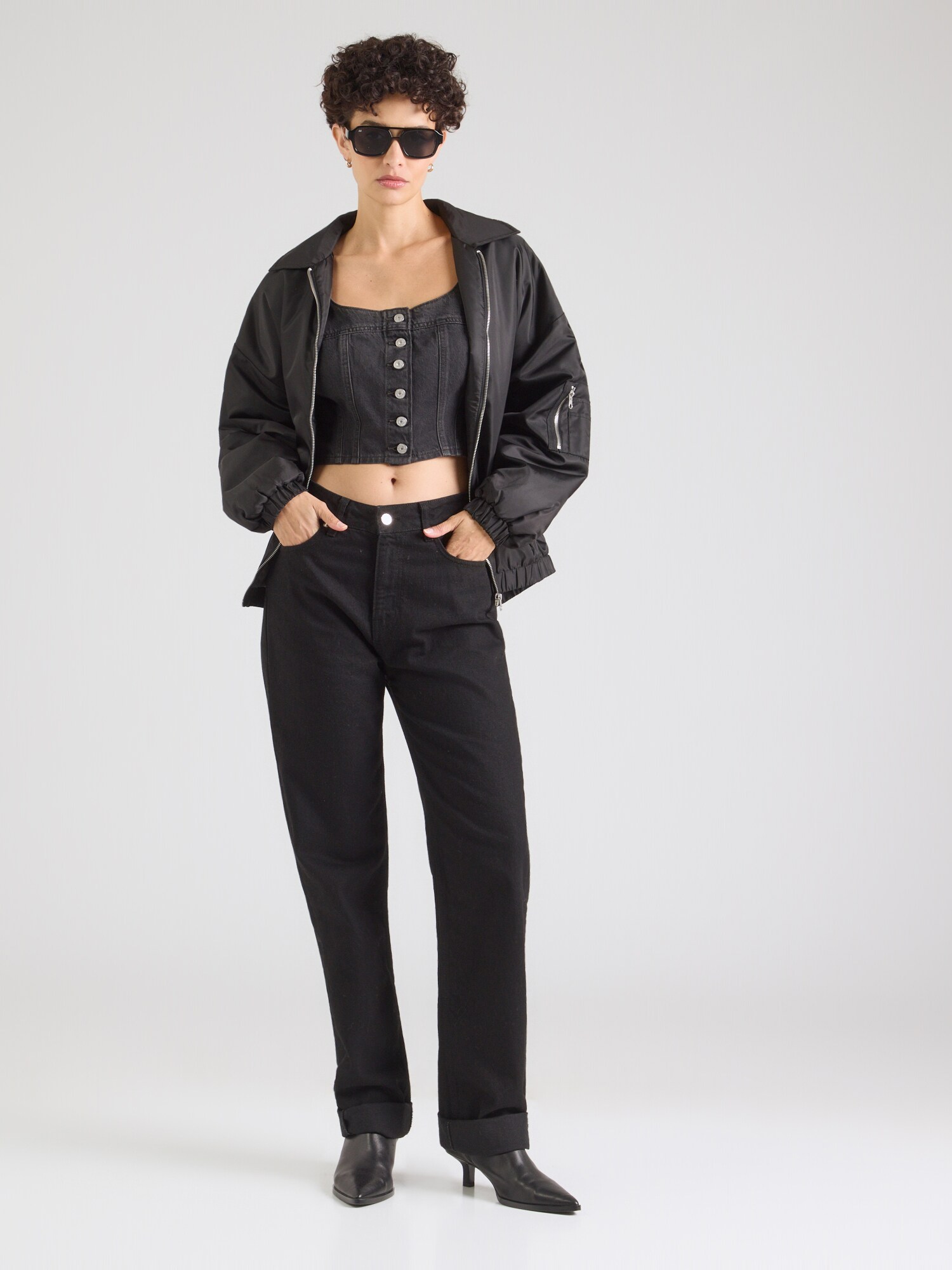 LEVI'S ® Blusa 'AUDRA' negro denim – imagen 3