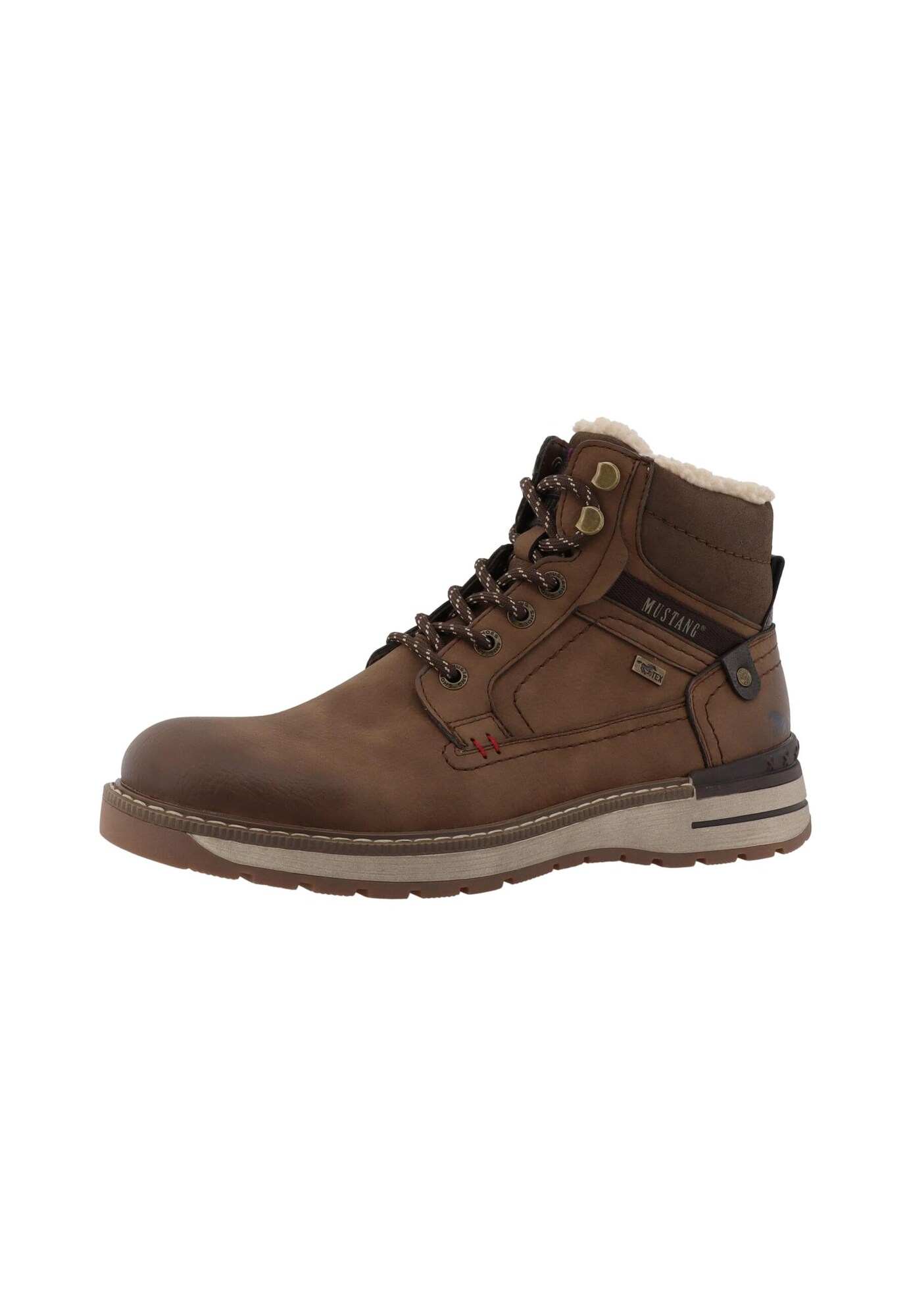 MUSTANG Botas con cordones 'Maril' marrón