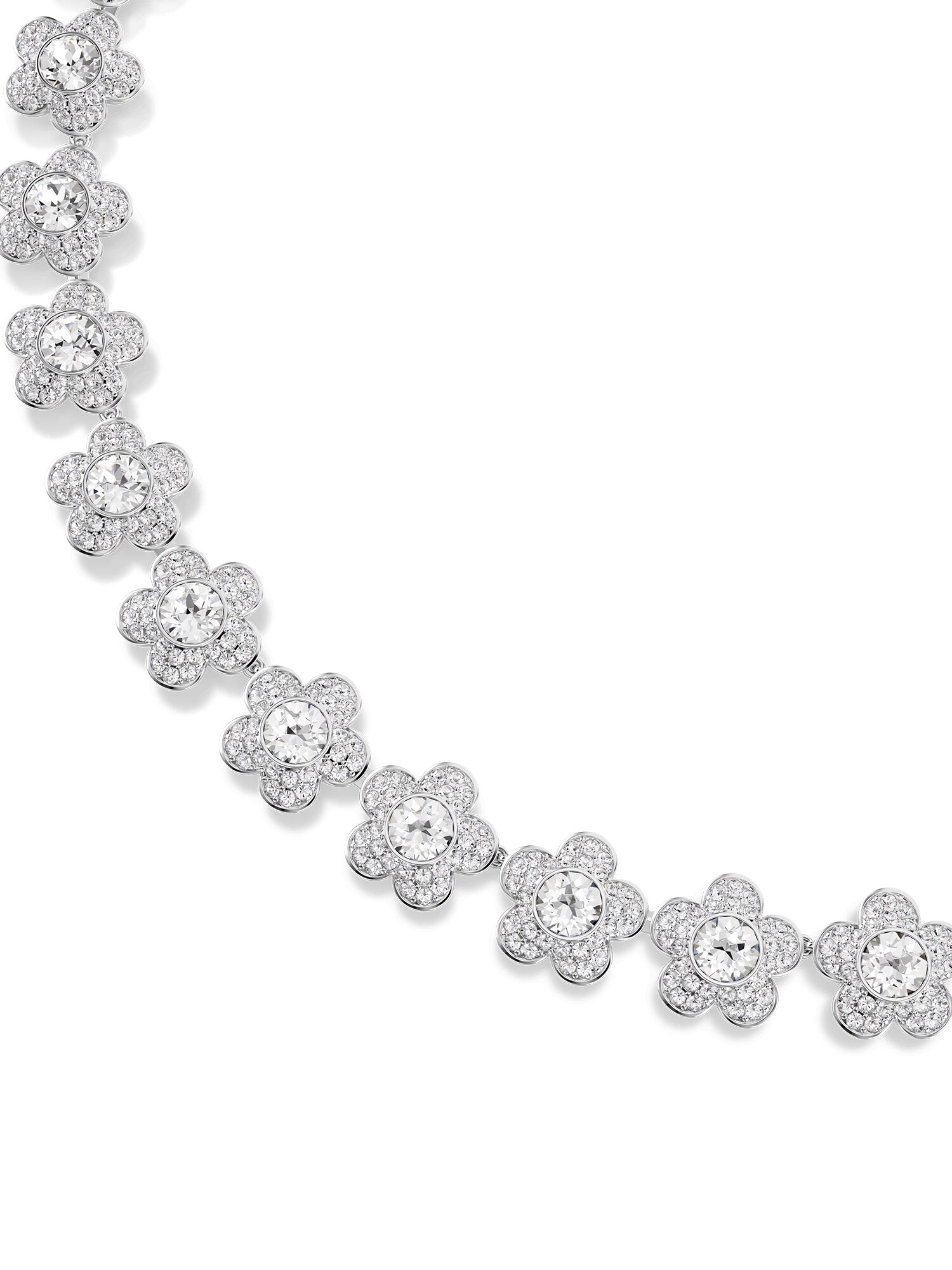 Swarovski Cadena plata / transparente – imagen 4