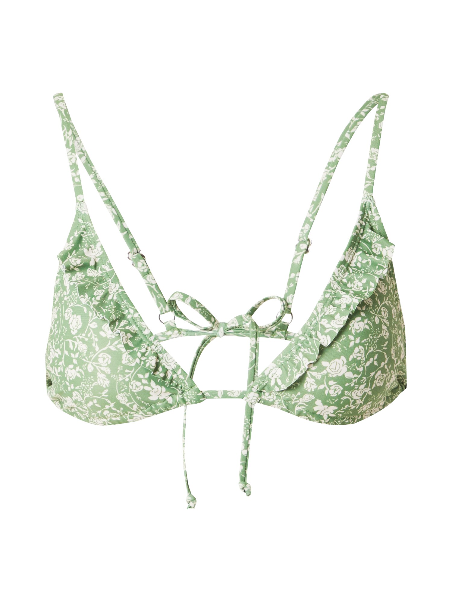 BeckSöndergaard Sutien costum de baie Bella  verde / alb