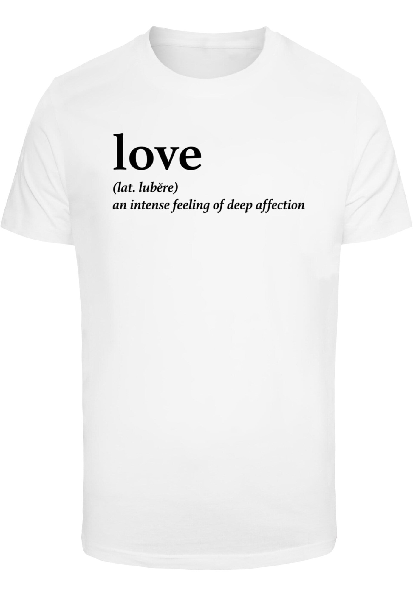 Mister Tee Tricou Love Definition  negru / alb