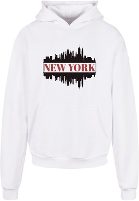 Merchcode Sweatshirt ‘New York’ Rood / Zwart / Wit