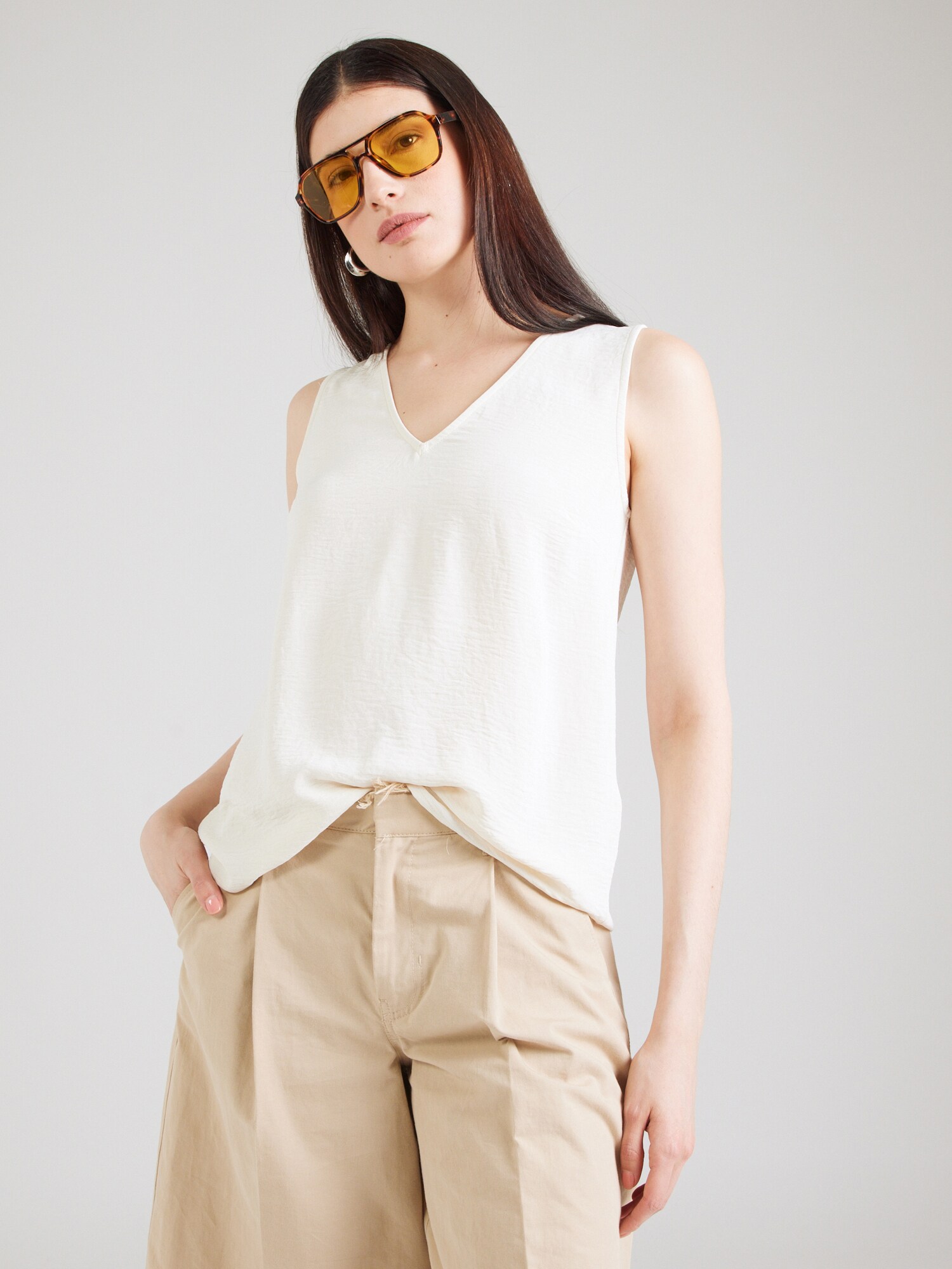 VERO MODA Top 'VMALVA'  krém termék 2. képe