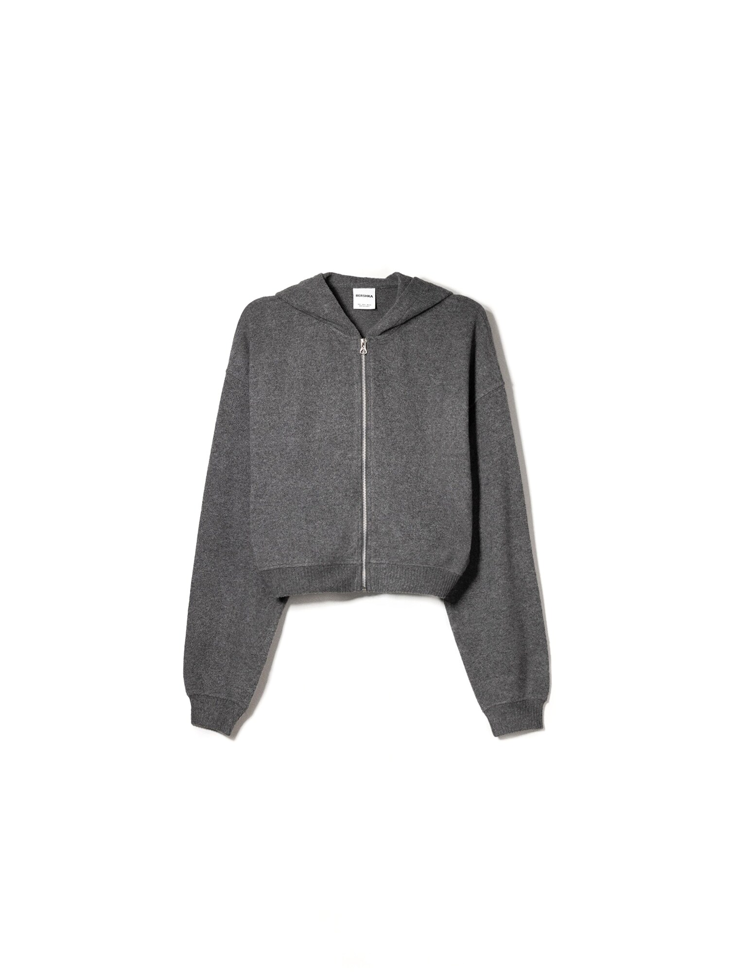 Bershka Hanorac  gri închis