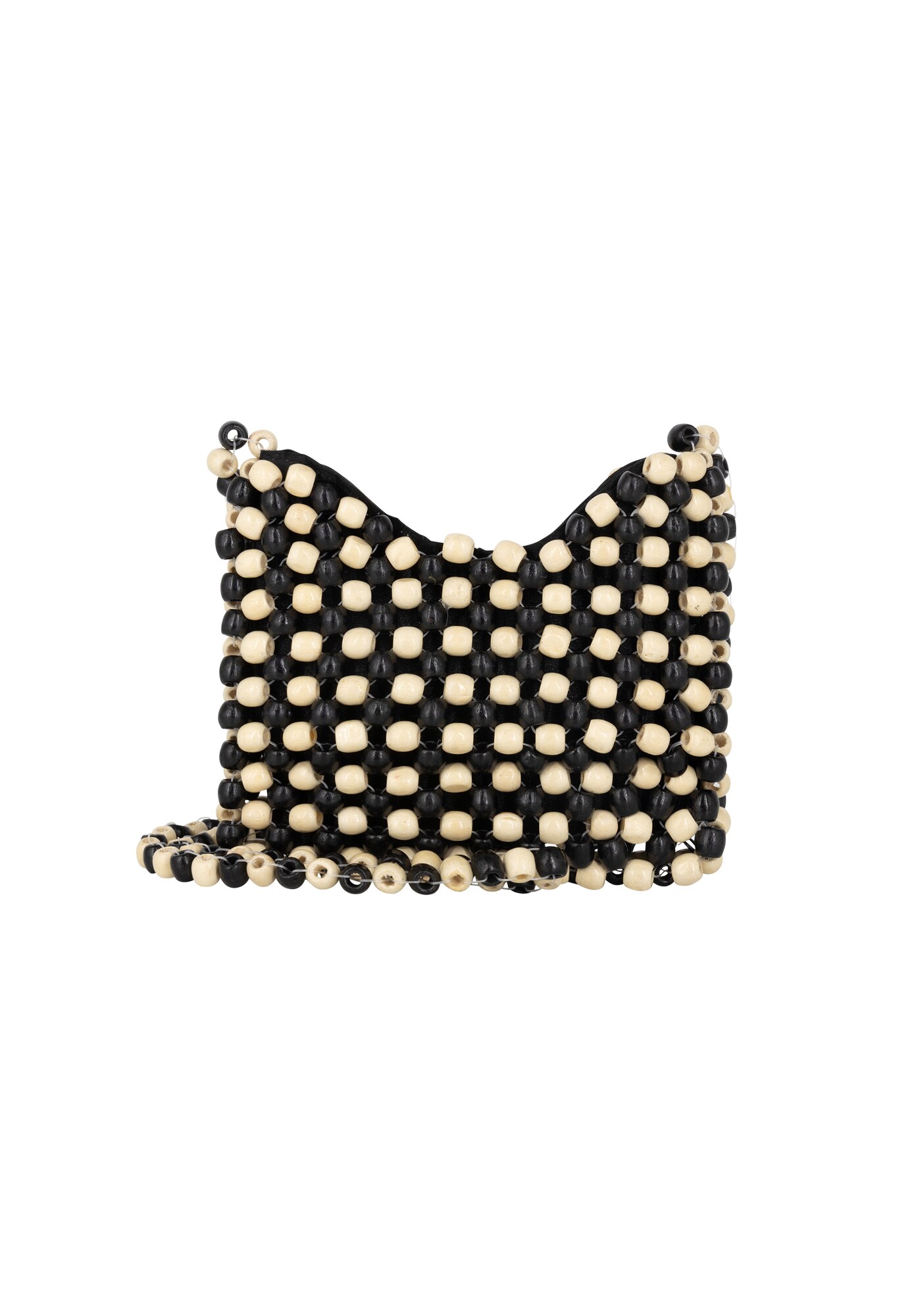 IZIA Bolso de hombro beige / negro